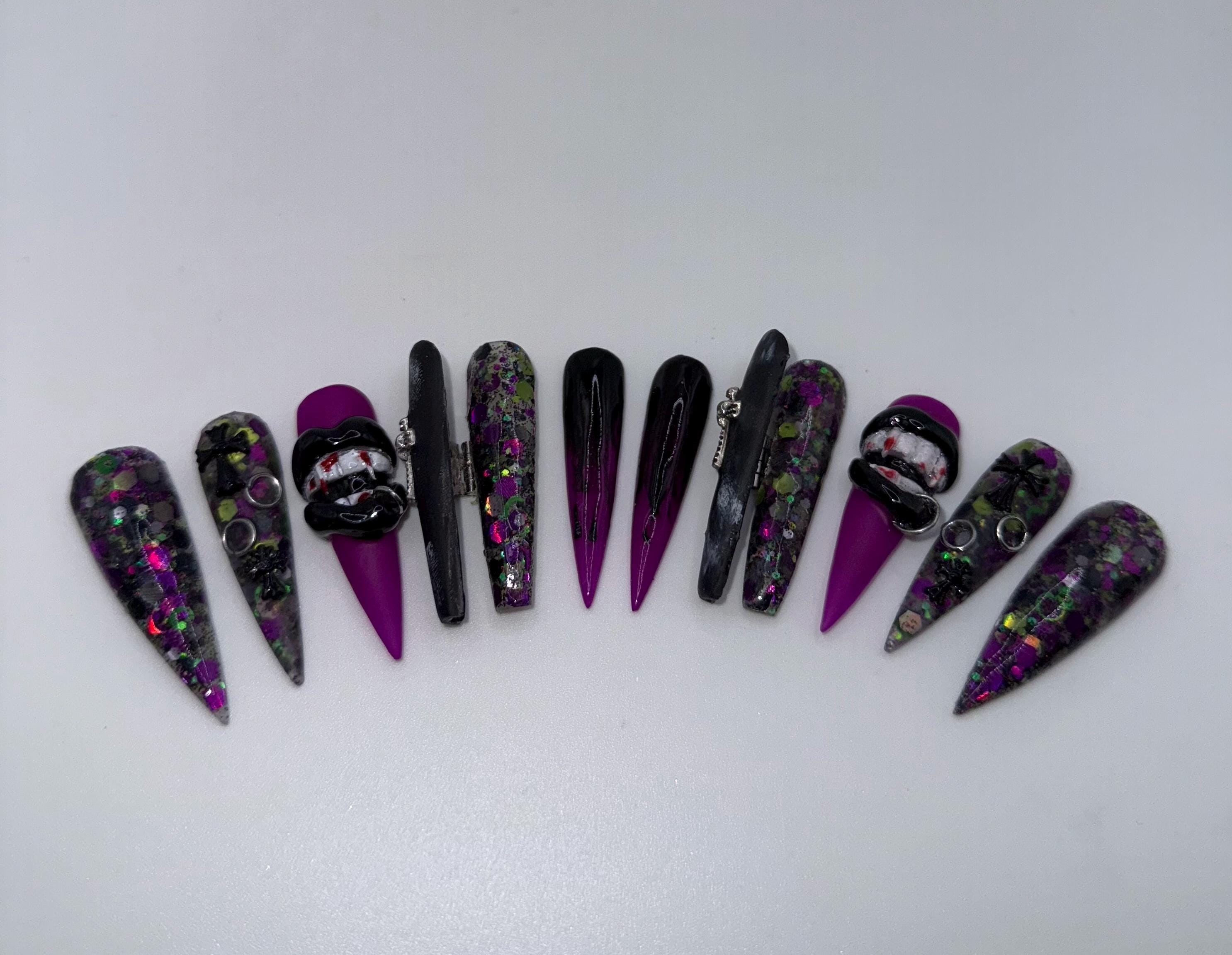 2XL vampire stiletto nails, view 3