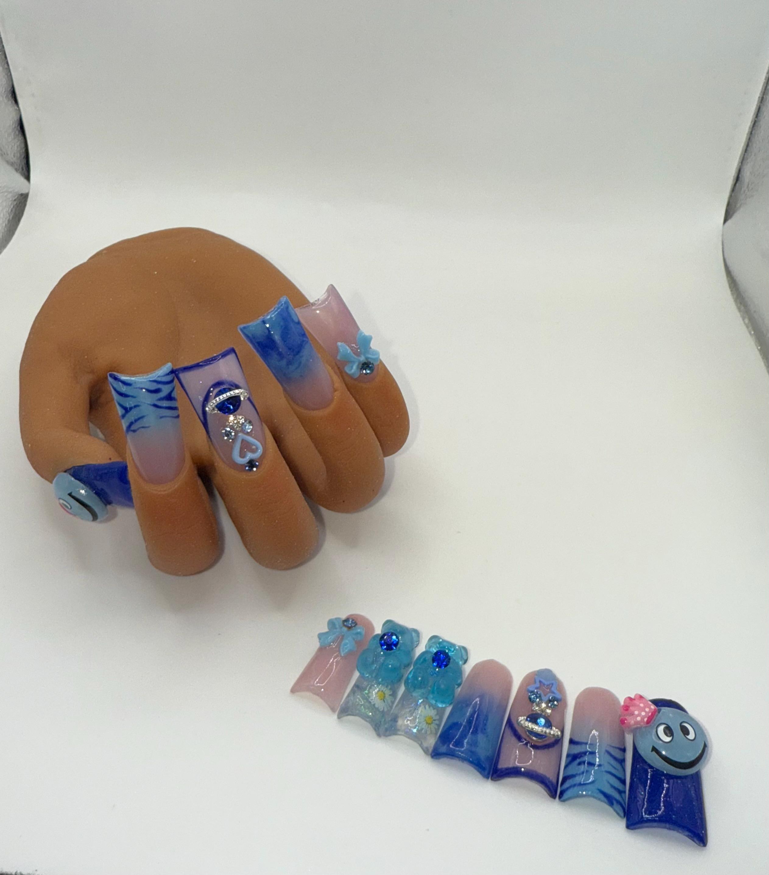 Blue duck nails freestyle, view 2
