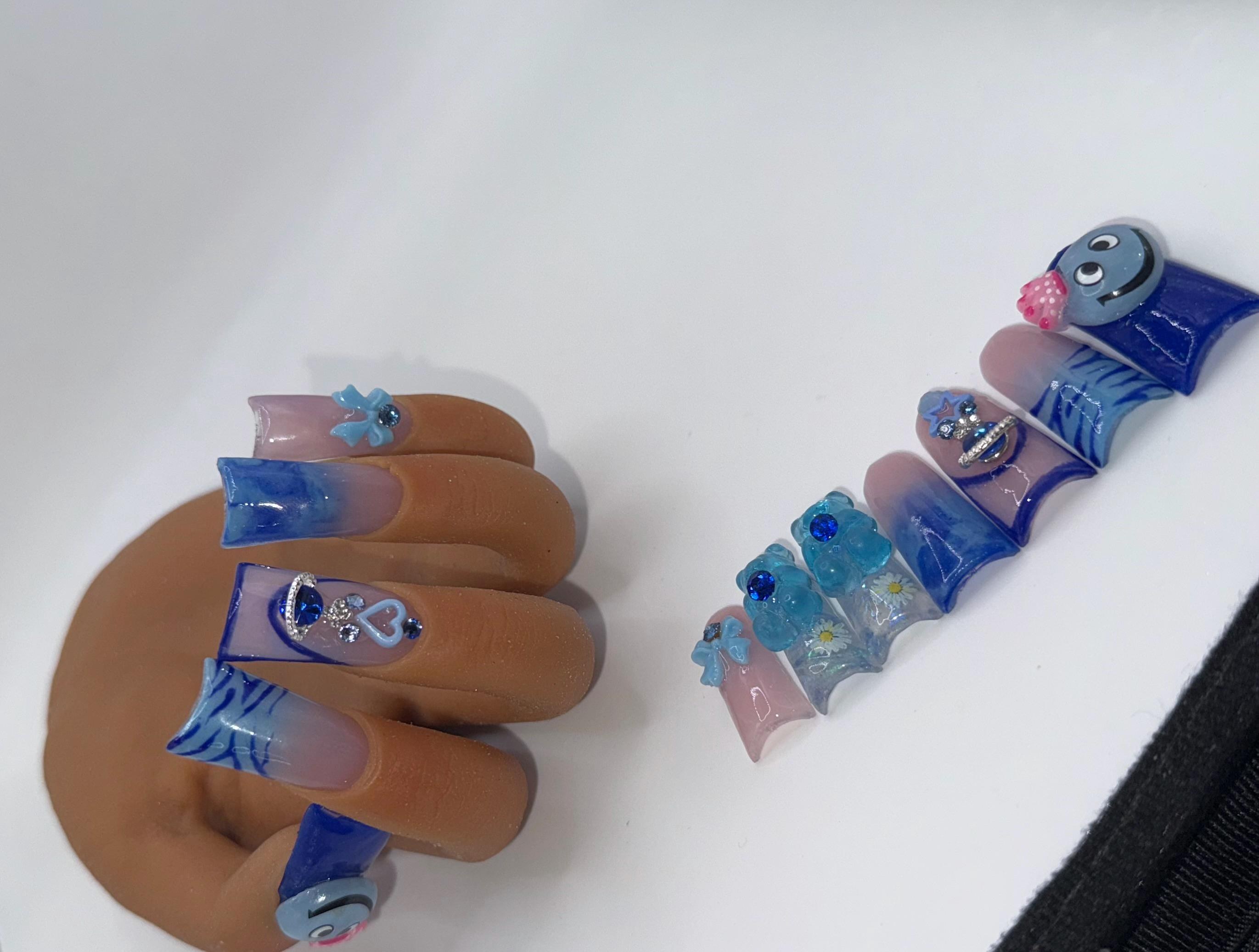 Blue duck nails freestyle, view 3