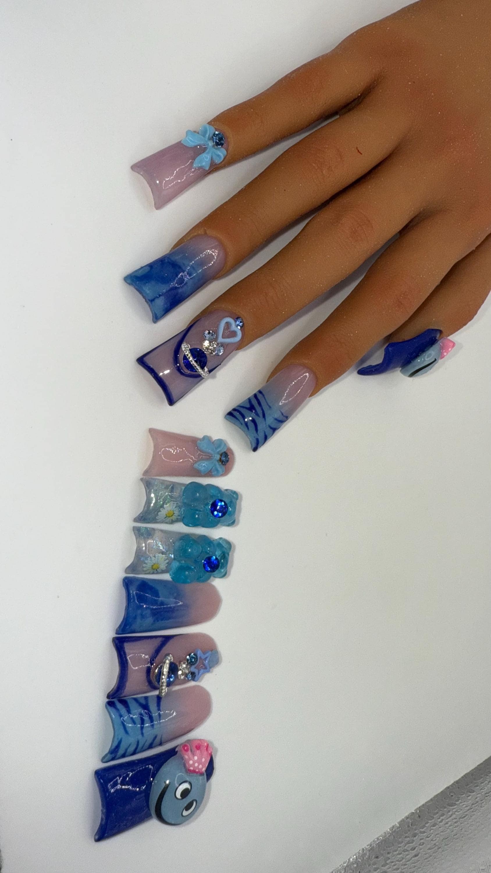 Blue duck nails freestyle, view 4