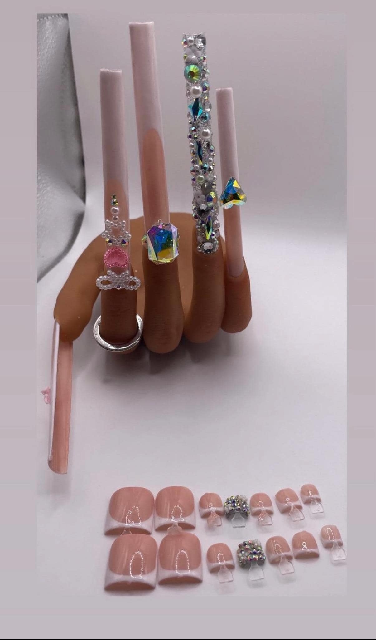 6X acrylic nails
