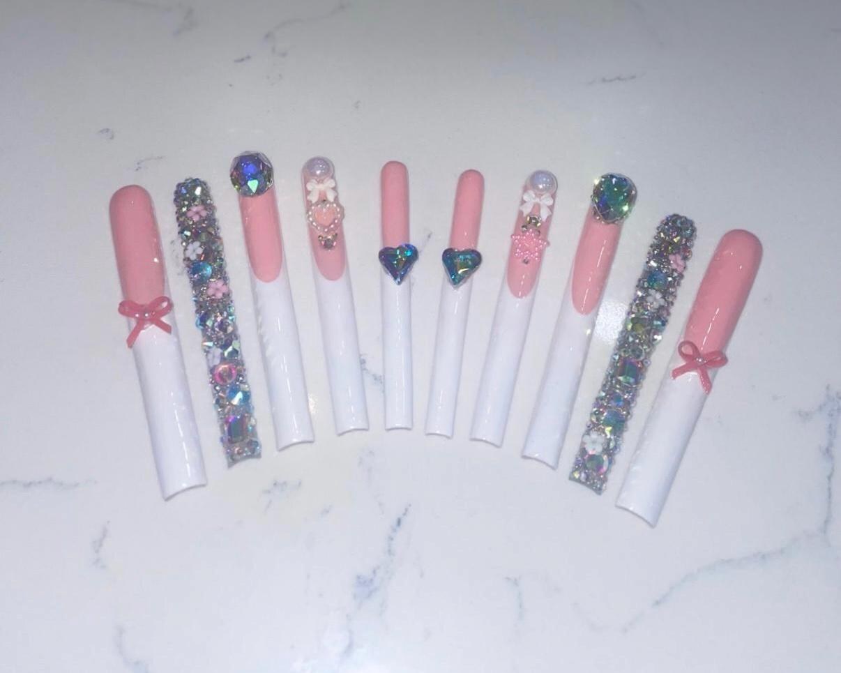 6X acrylic nails, view 3