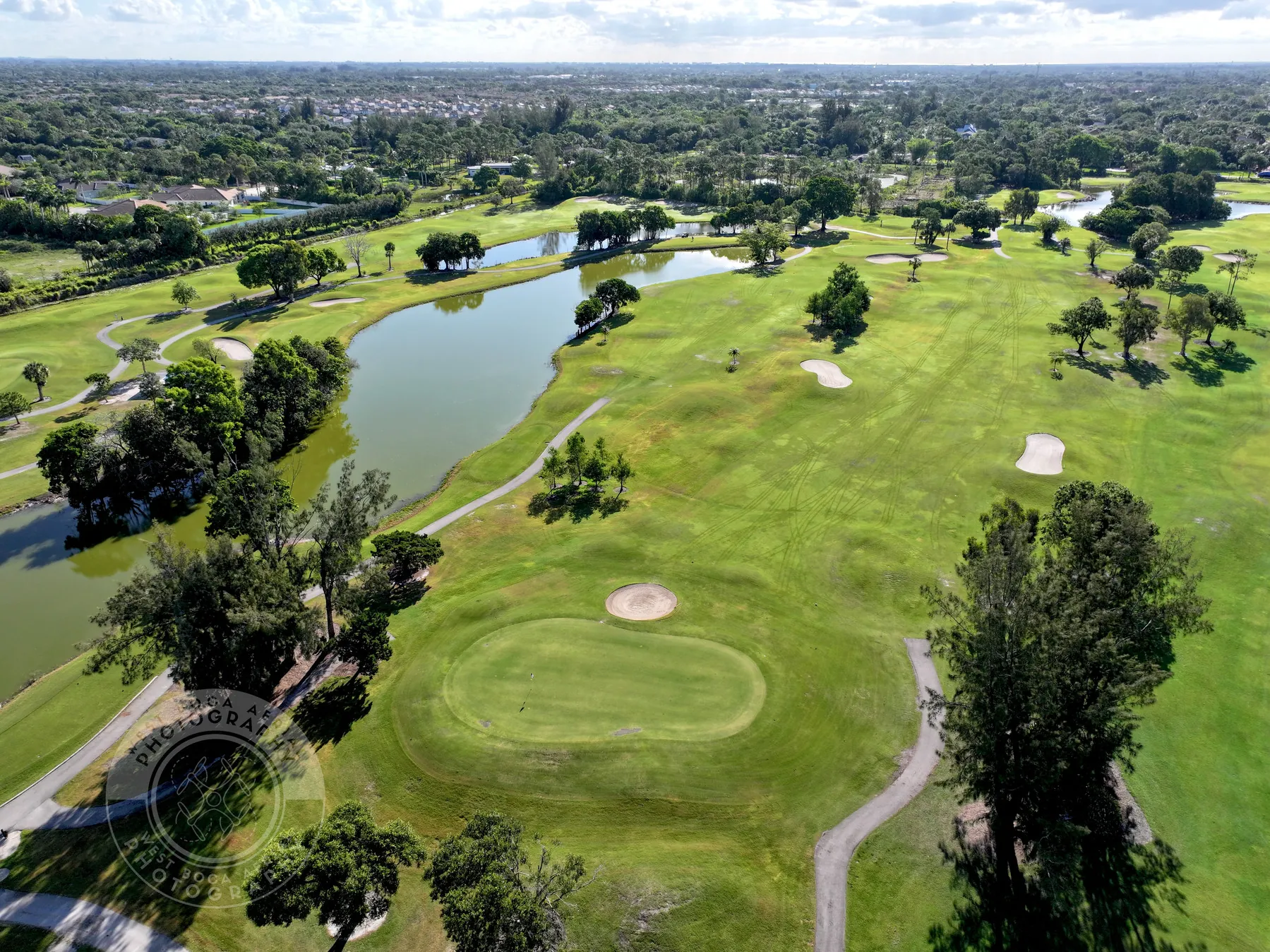 Links Golf Course aerial photograph 3