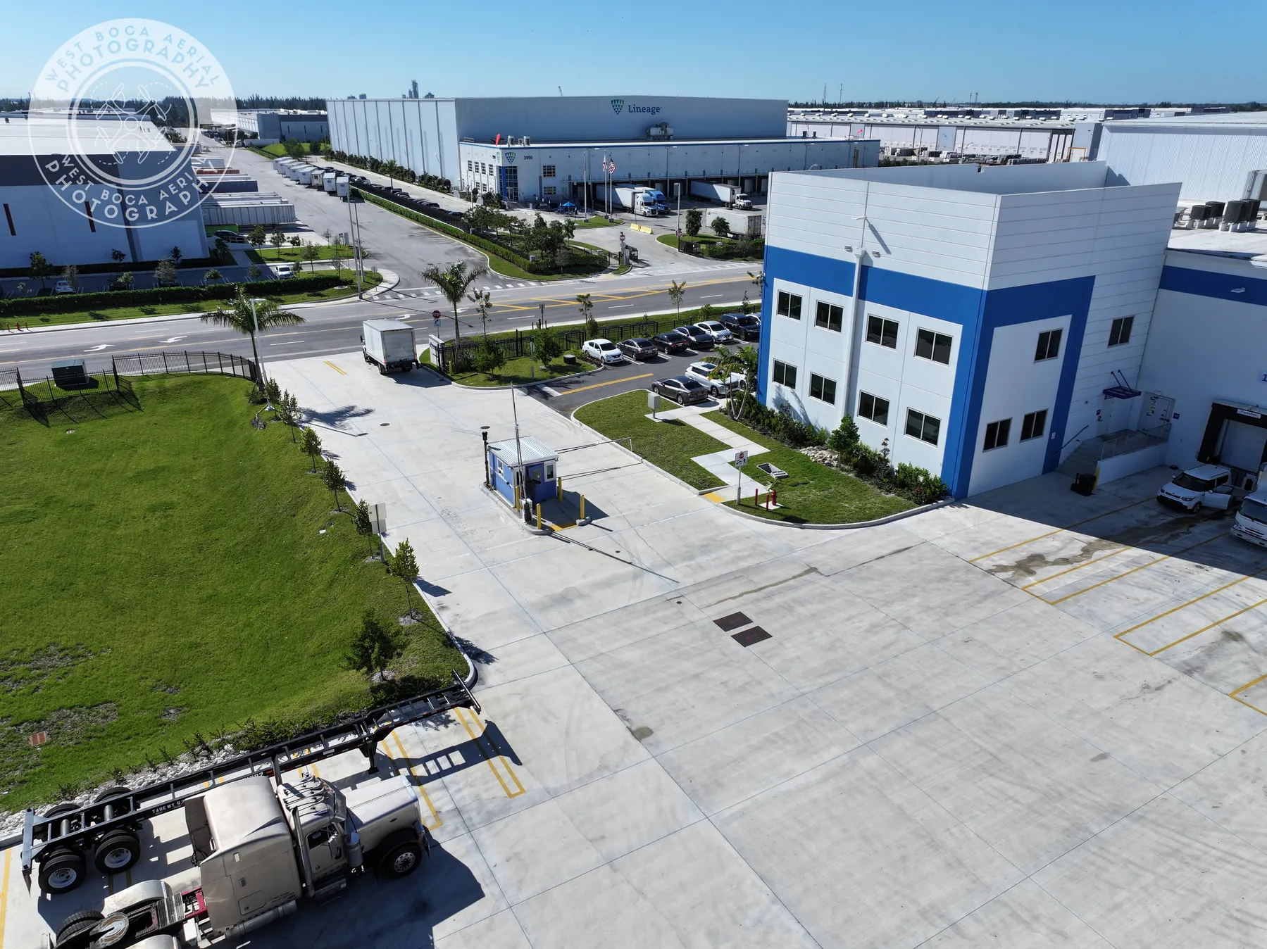 Truck Dock & Warehouse aerial photograph 9