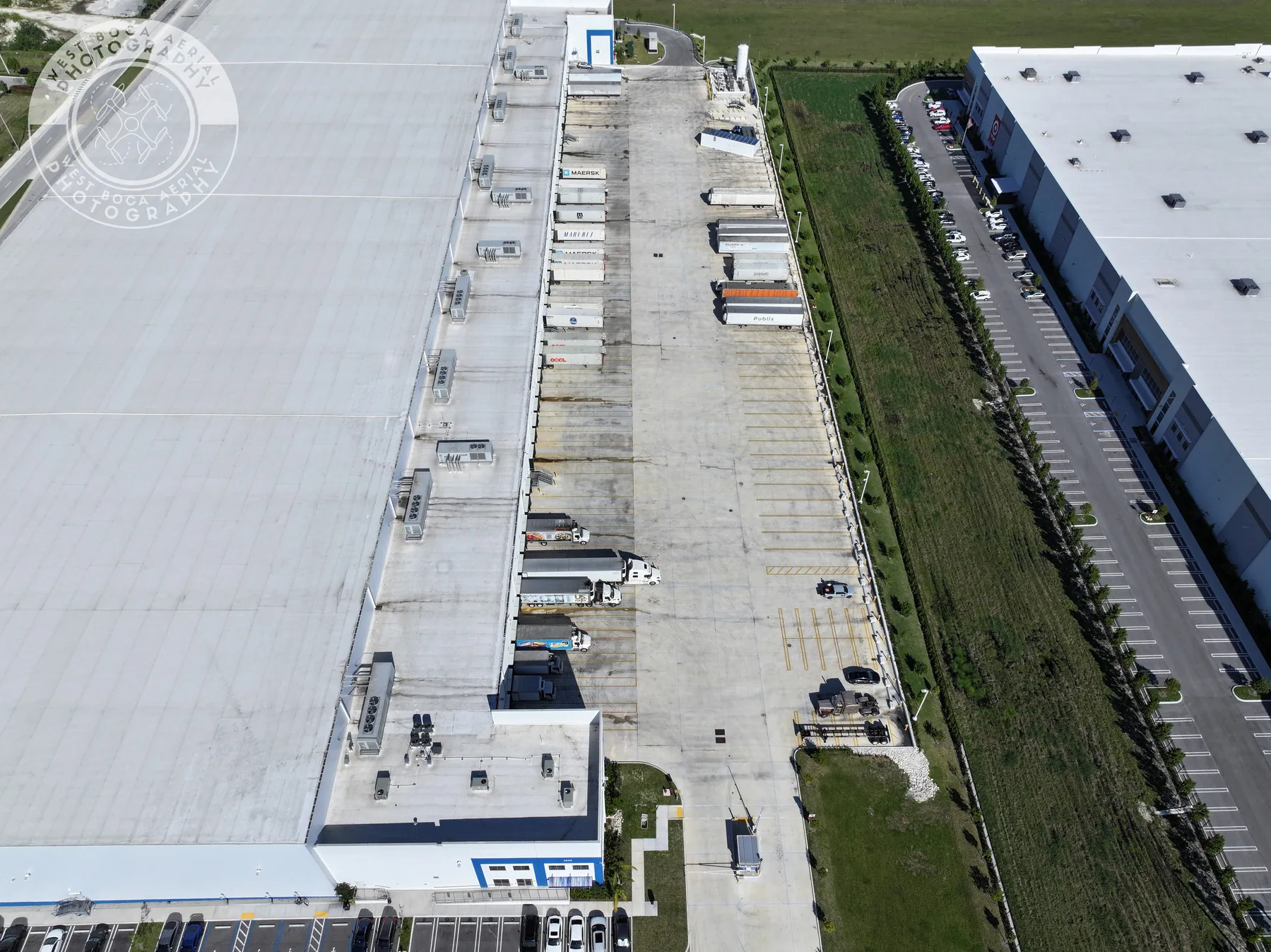 Truck Dock & Warehouse aerial photograph 10