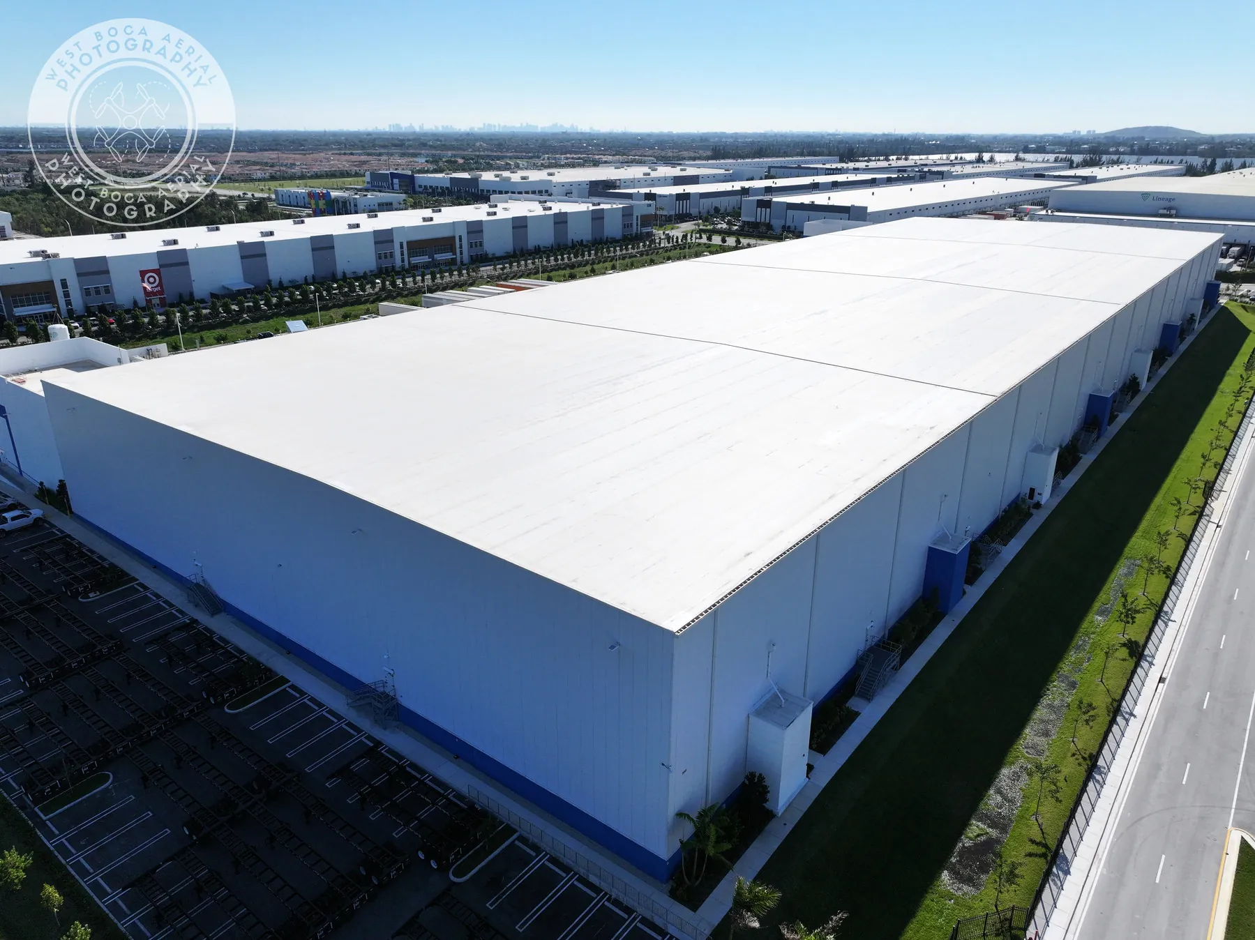 Truck Dock & Warehouse aerial photograph 11