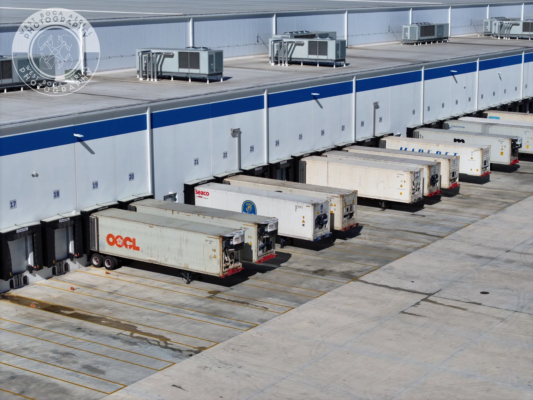 Truck Dock & Warehouse aerial photograph 12