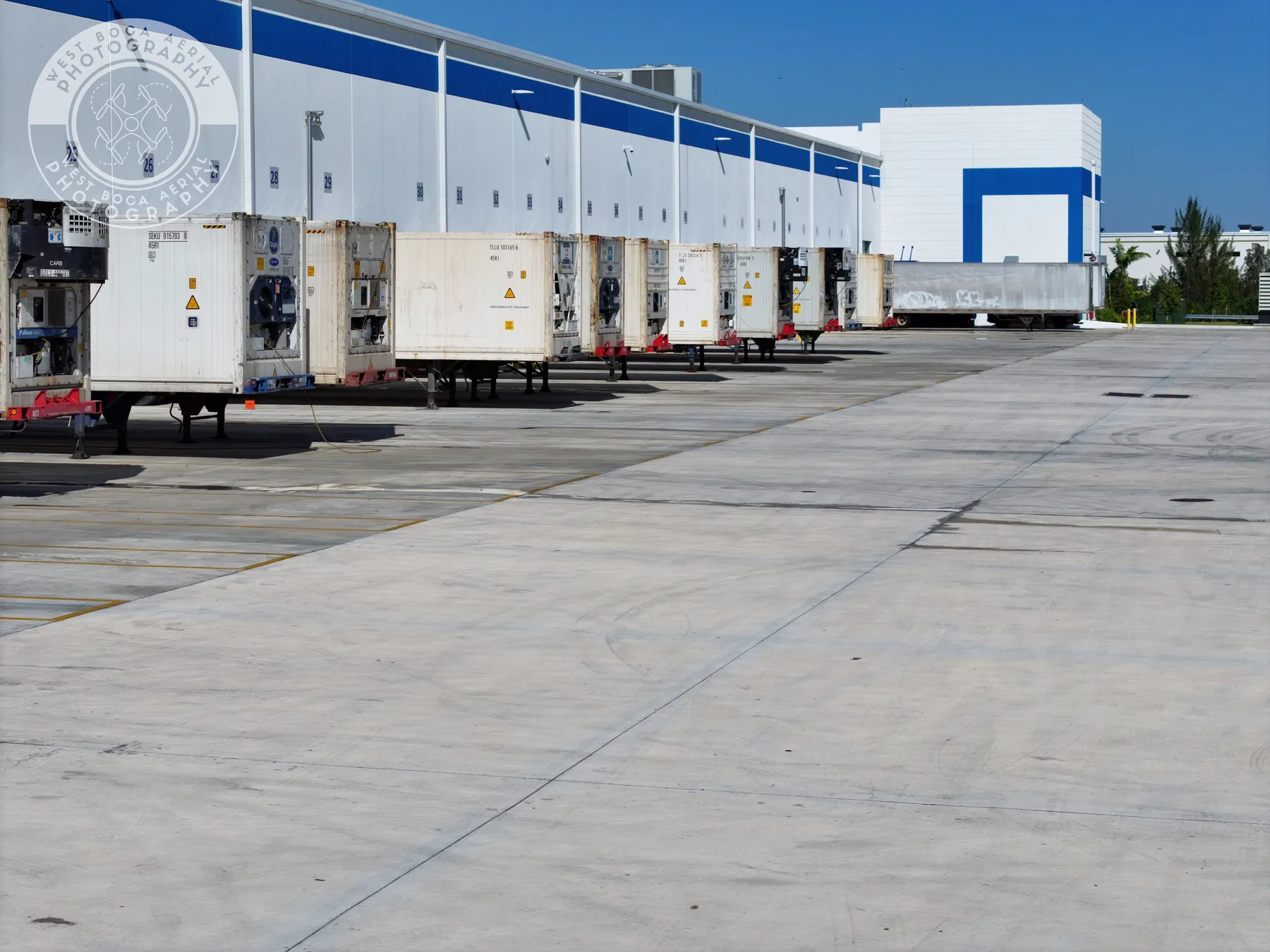 Truck Dock & Warehouse aerial photograph 13