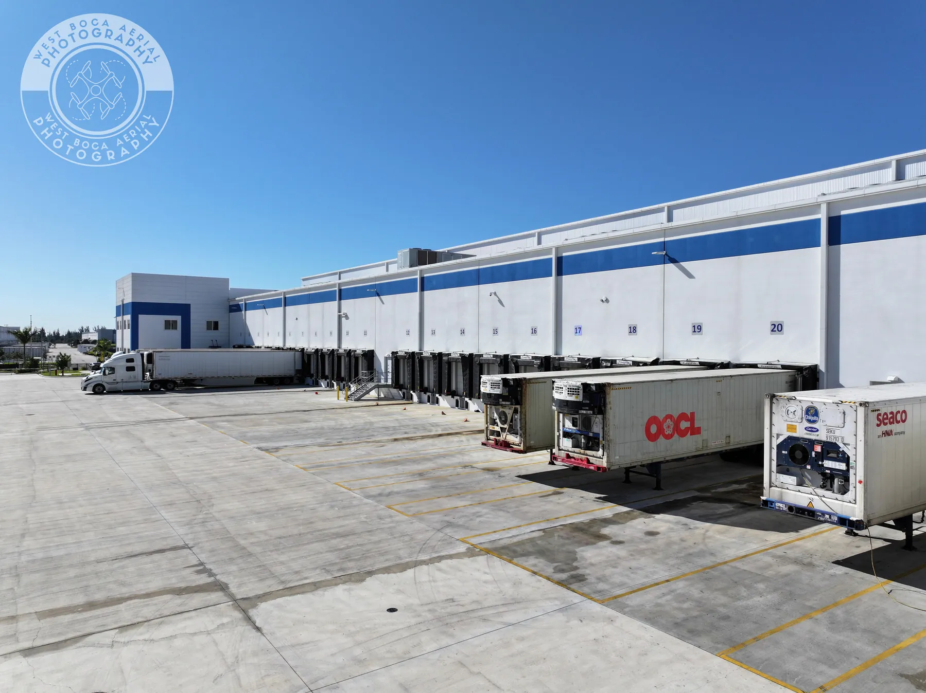Truck Dock & Warehouse aerial photograph 5