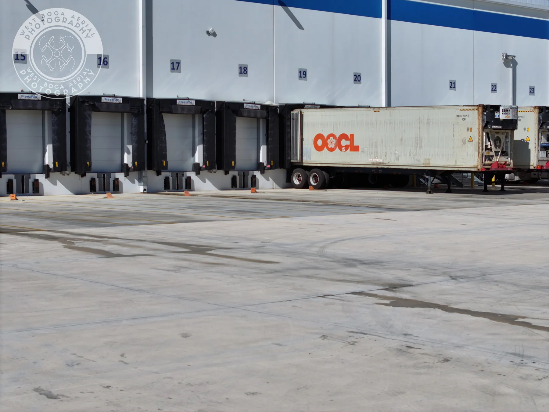 Truck Dock & Warehouse aerial photograph 7