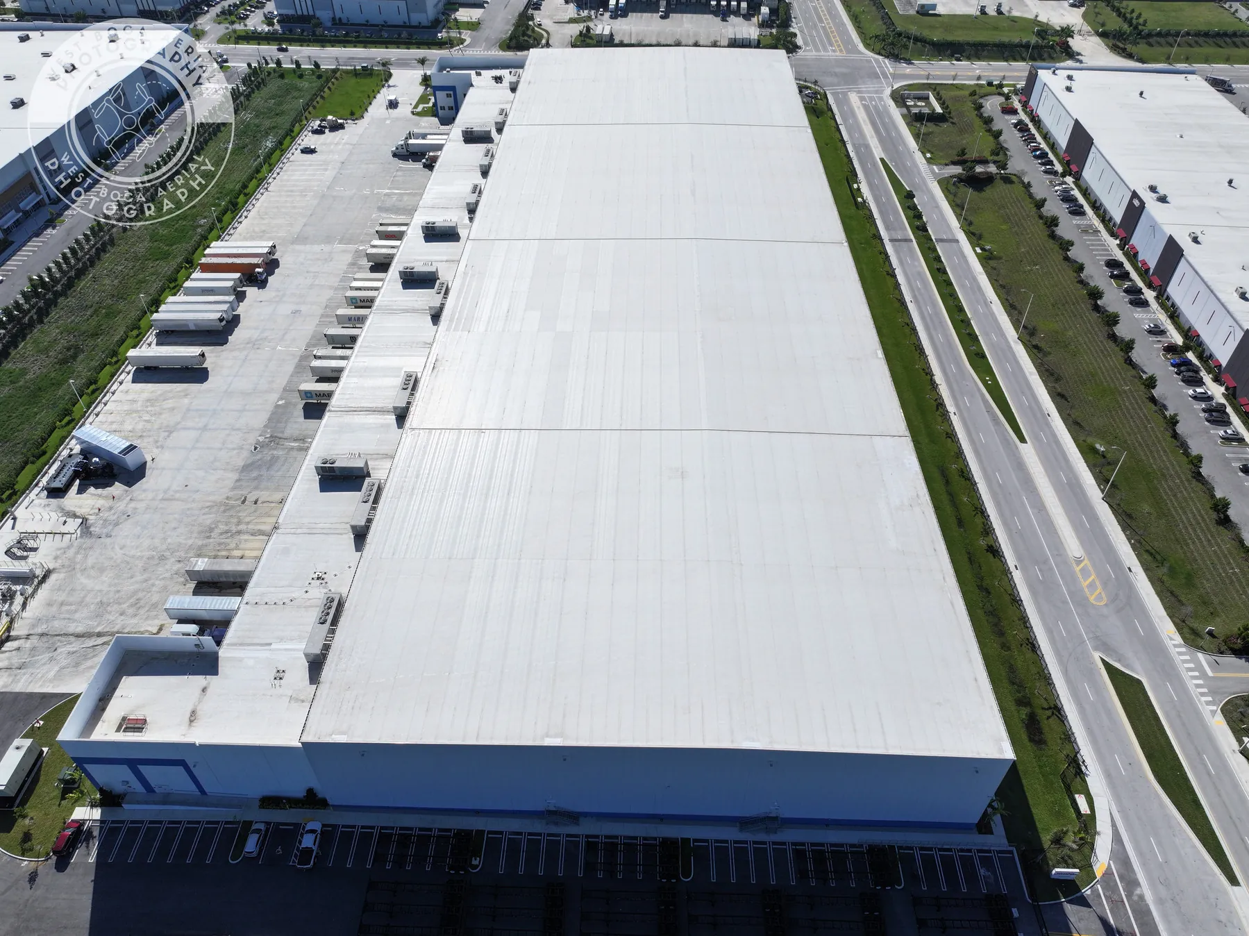 Truck Dock & Warehouse aerial photograph 8