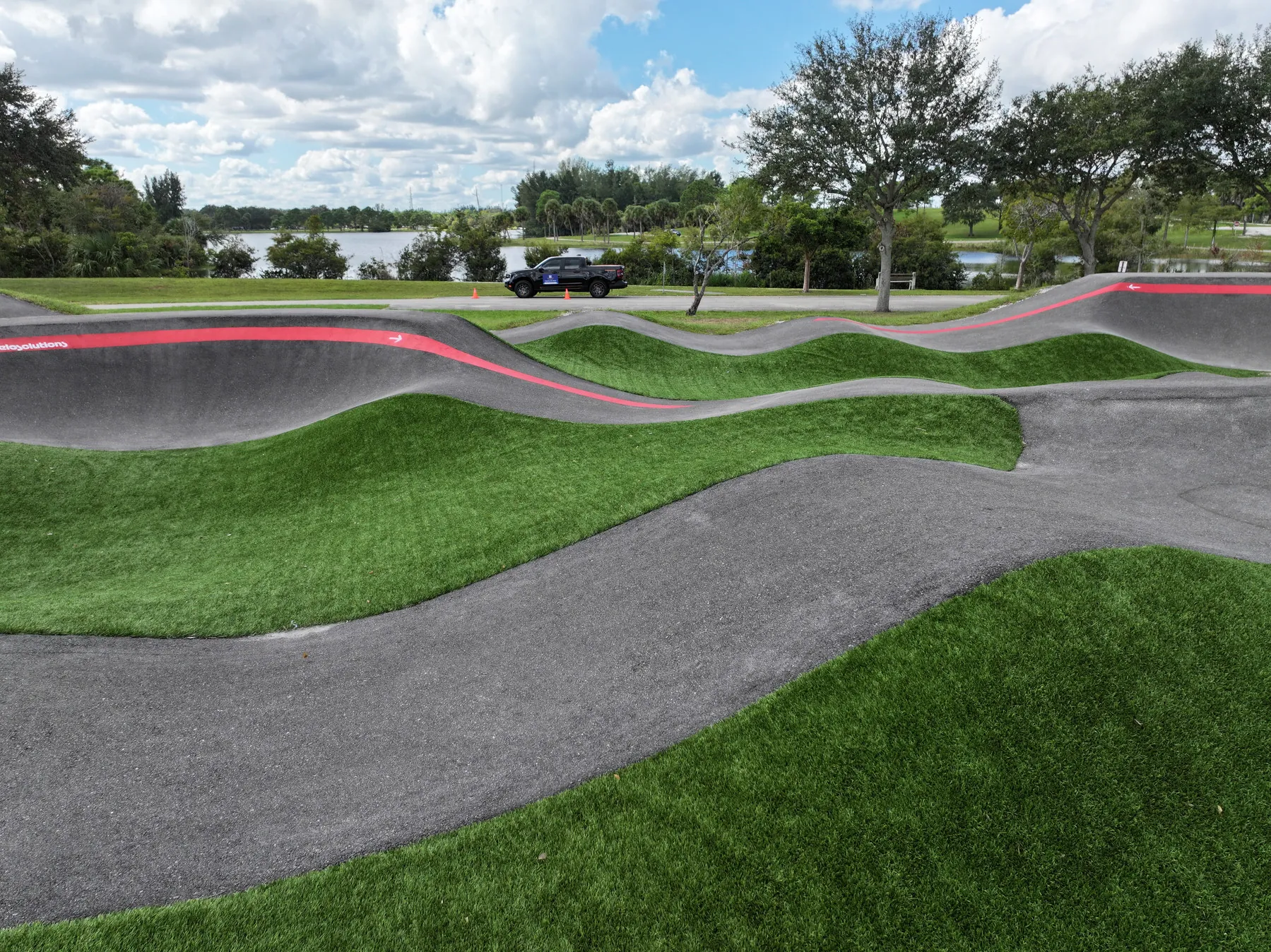 West Palm Beach Pump Track aerial photograph 2