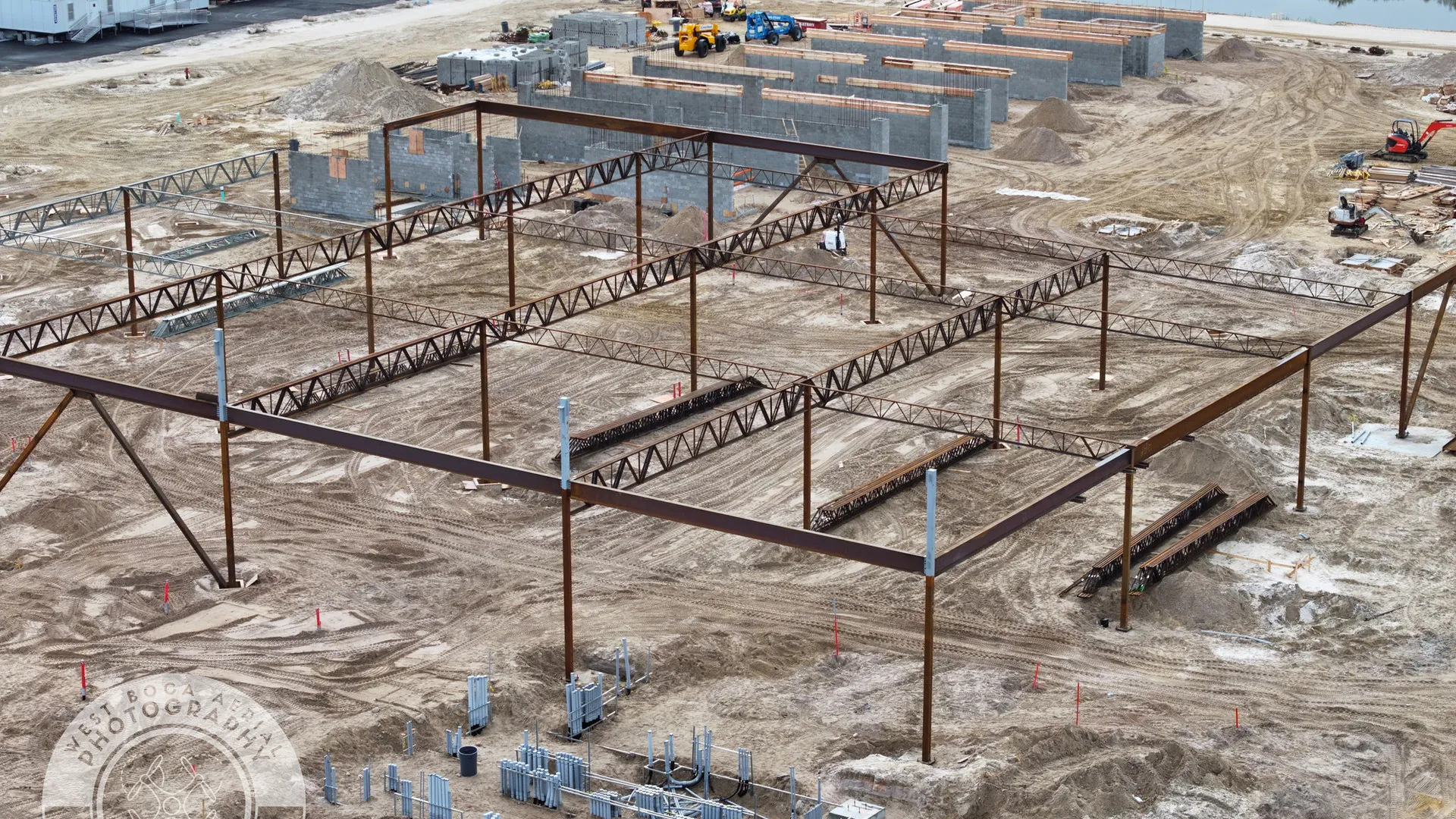 Aerial view of a South Florida commercial site