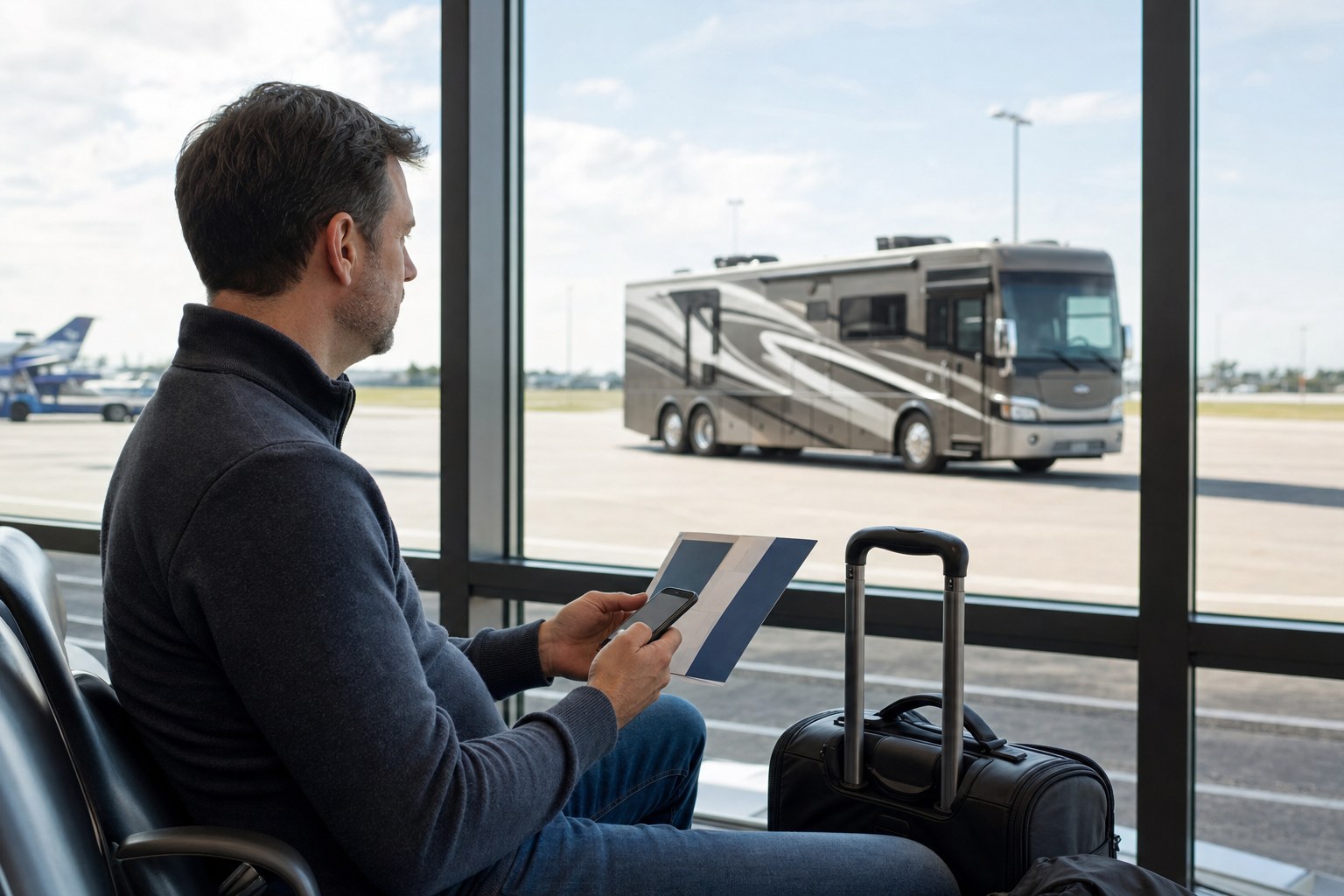 Motorhome buyer preparing for an out-of-state purchase