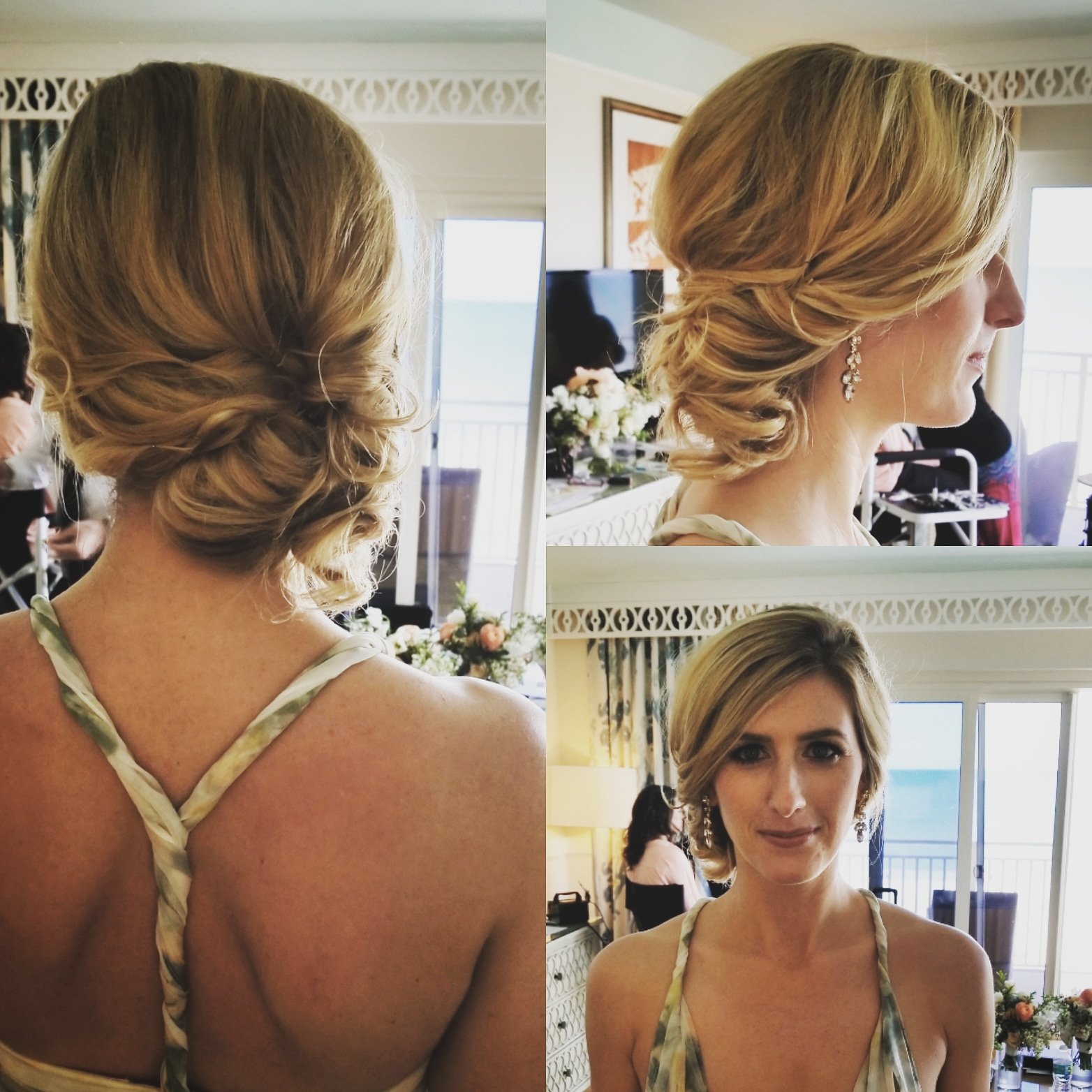 Bride with a polished updo