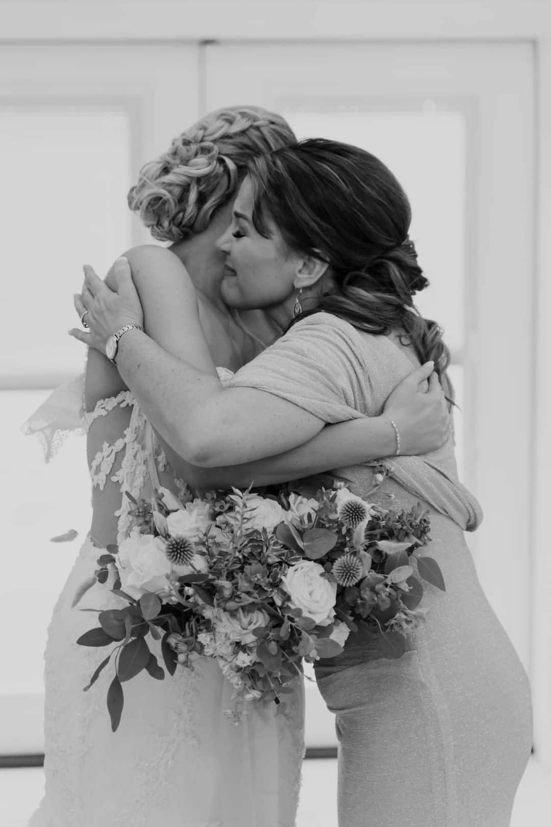 Bride in an elegant bridal hairstyle