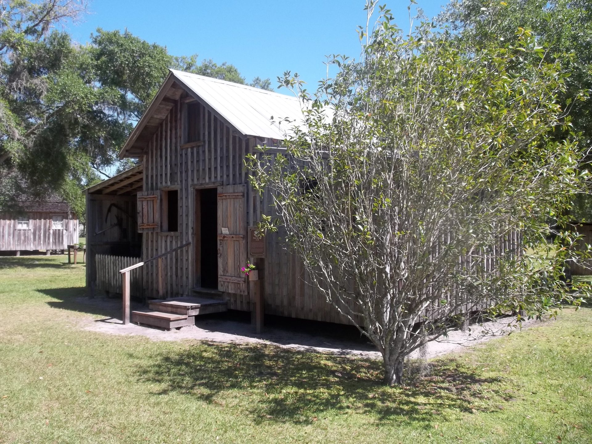 The wooden Wheeler-Bass house preserved at Fort Christmas Historical Park