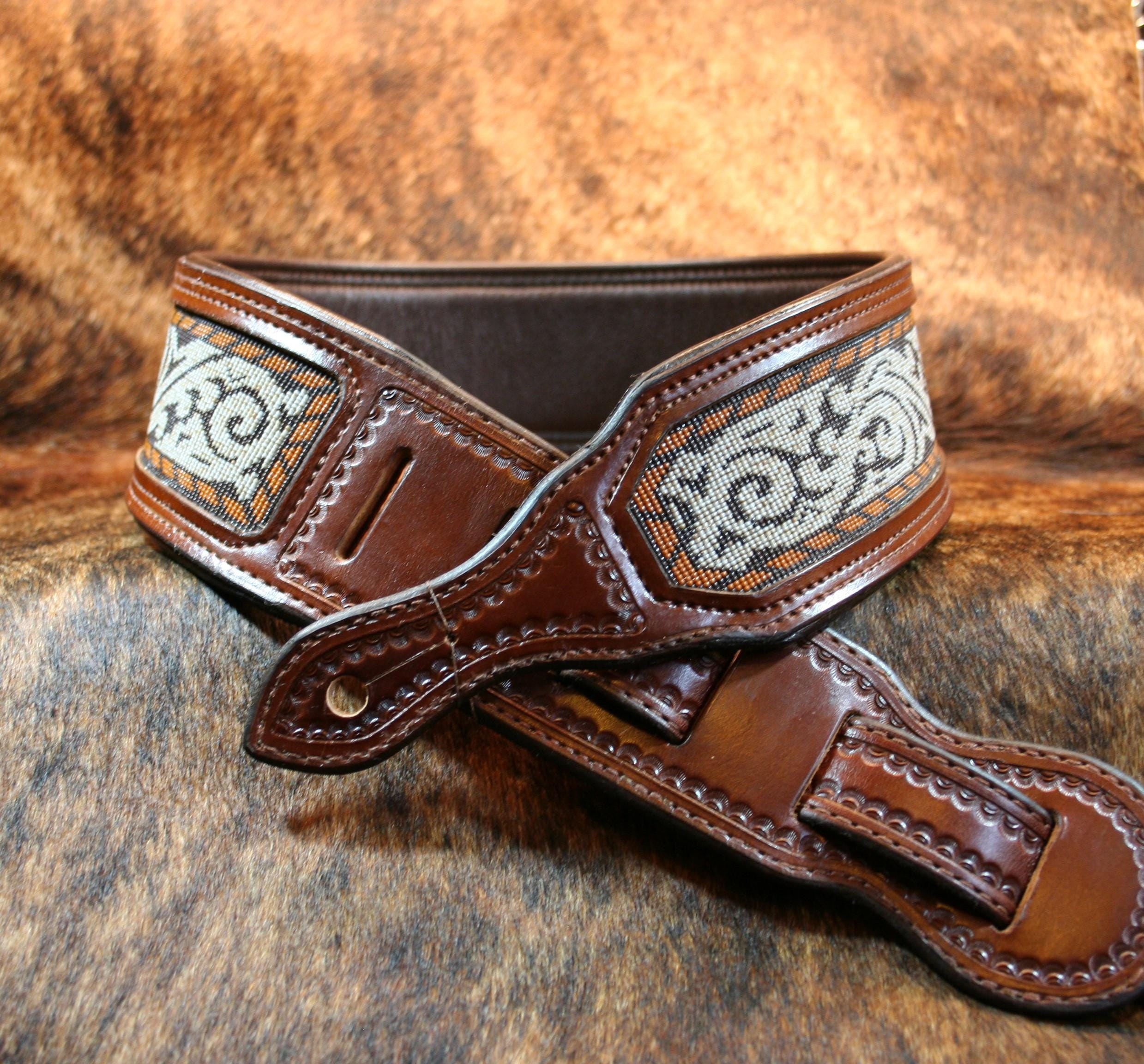 Beaded Guitar Strap Titled SWG-1