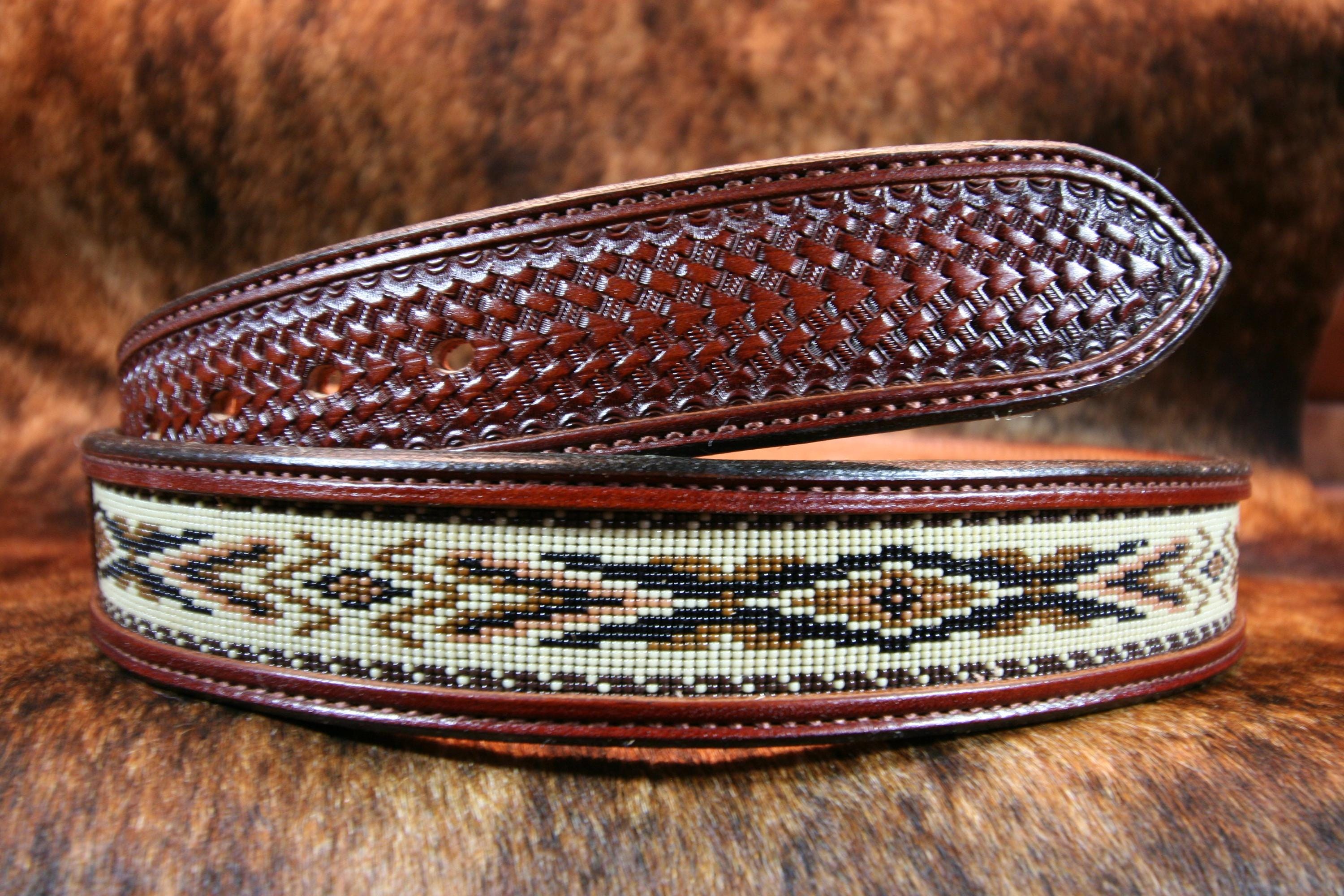 Gold Canyon Trail Western Style Beaded Belt