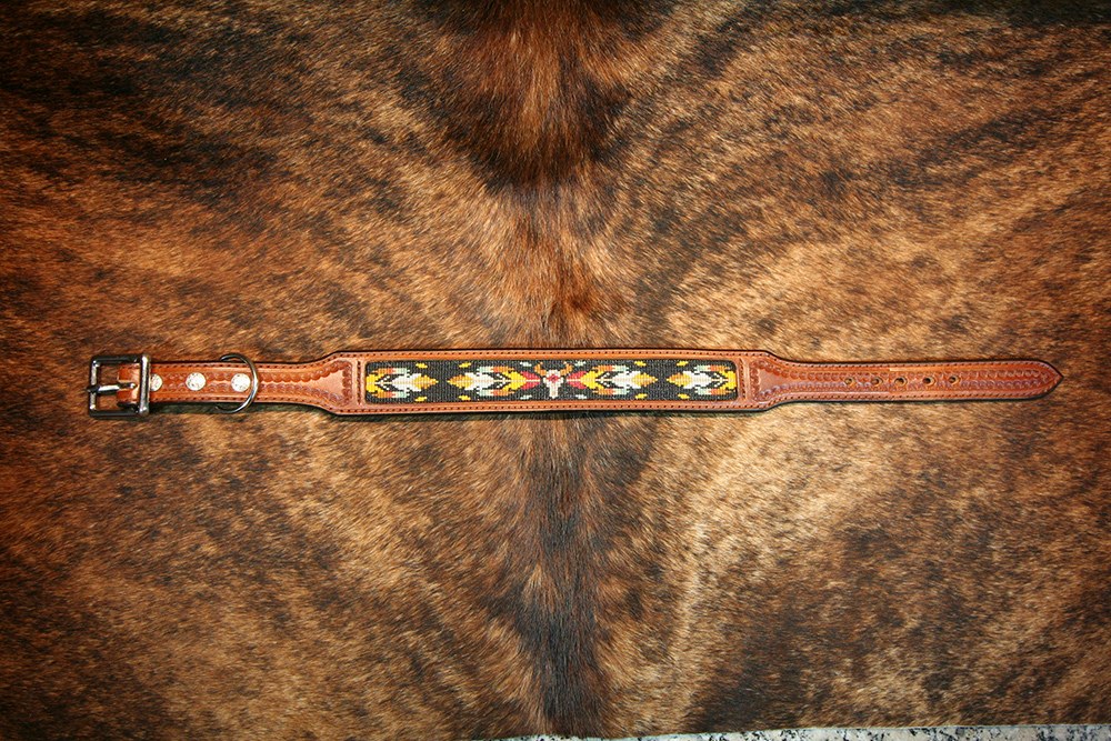 Southwest Arrow with Skull Dog Collars