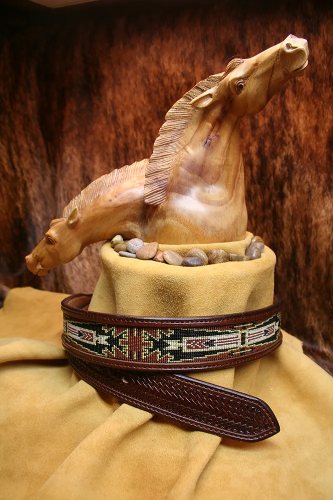 Horse Thieves Beaded Belt
