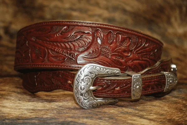 Hand Tooled Leather Guitar strap