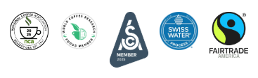 Coffee certification badges