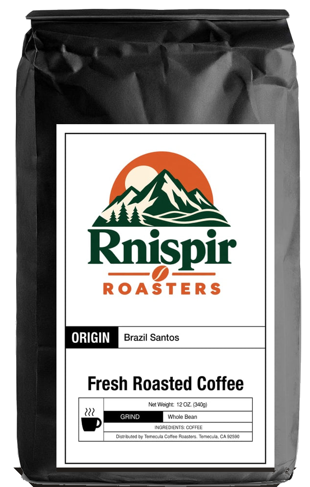 Brazil Santos coffee bag from Rnispir Roasters