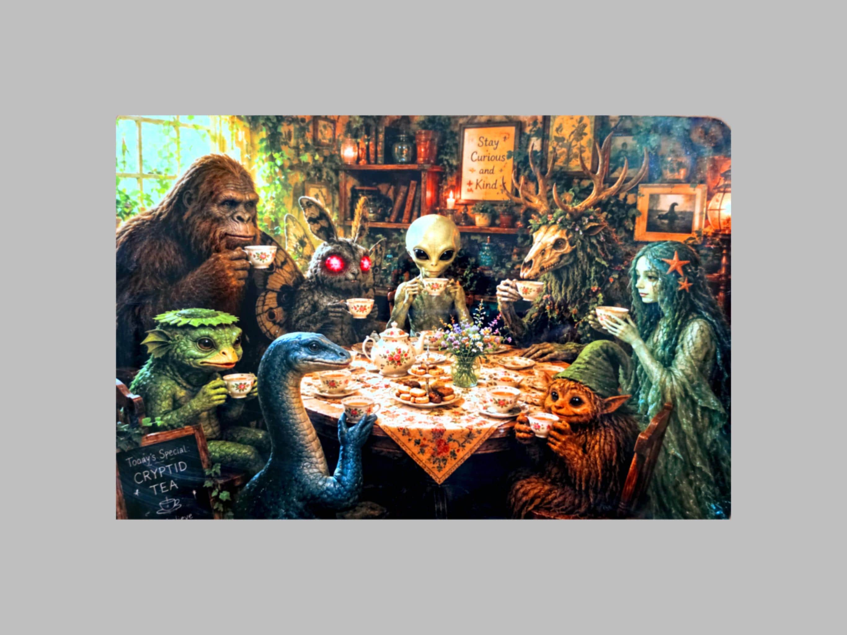 Cryptid Tea Party Wall Art