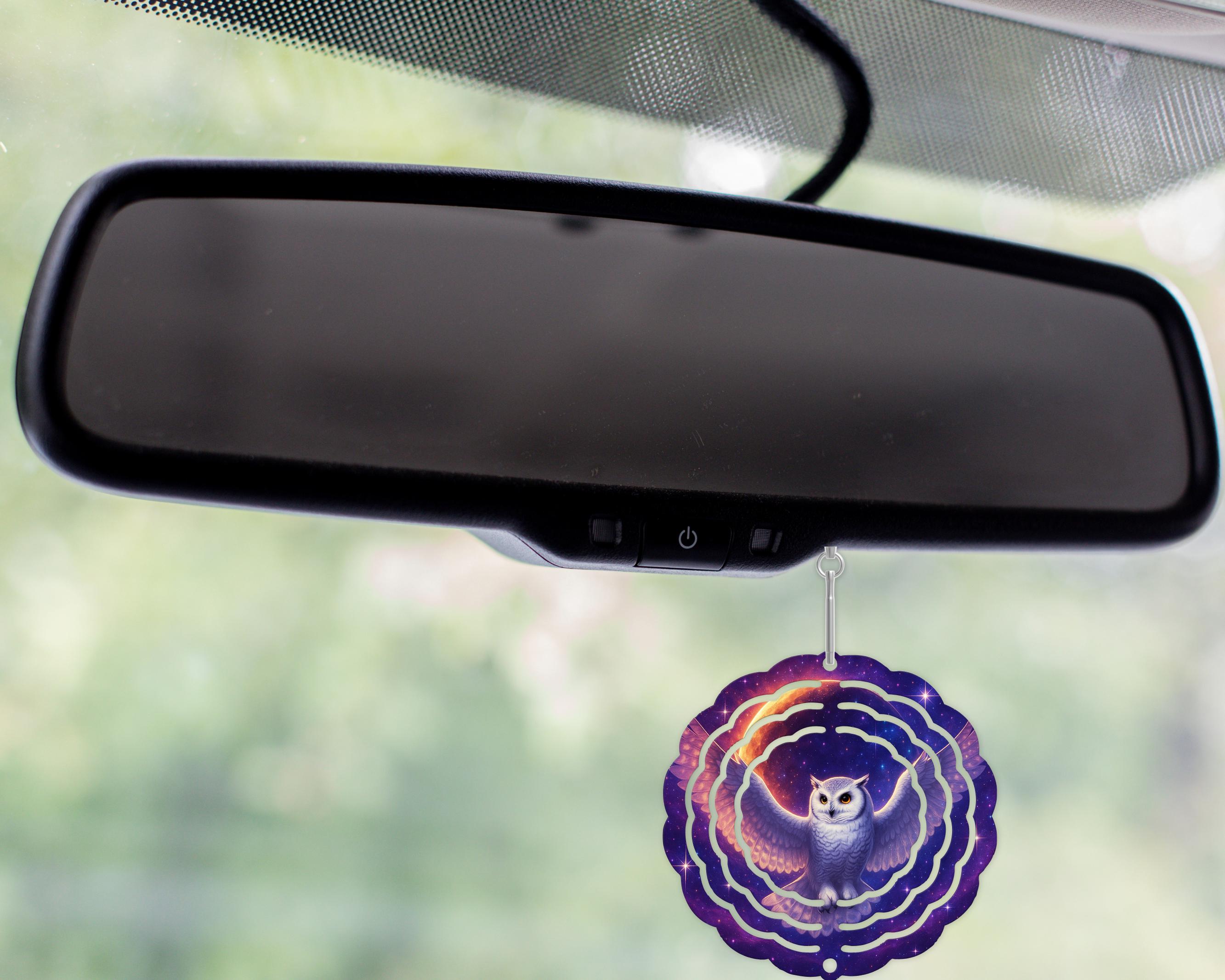 Spinning Owl Car Charm