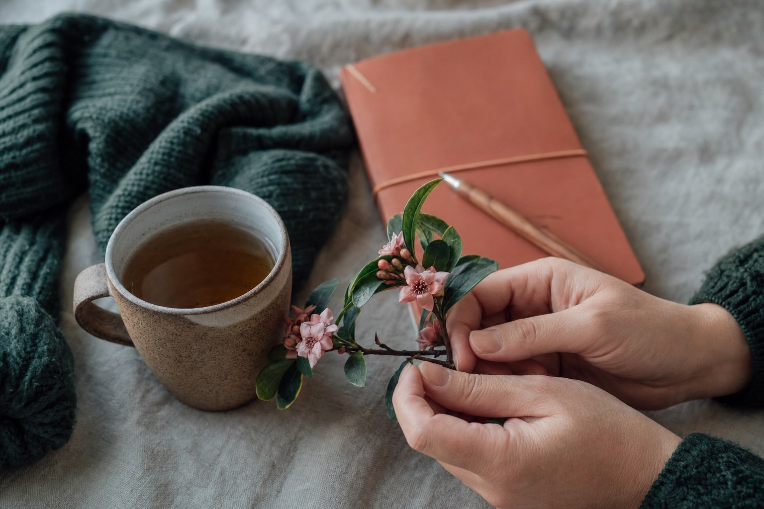 A quiet arrangement for reflection and remembrance