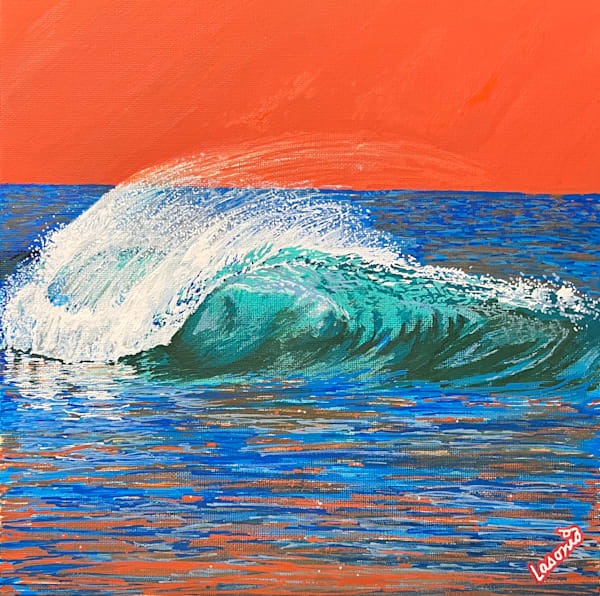 Orange Sky Bomber Dec 7 | Lasonio Fine Art