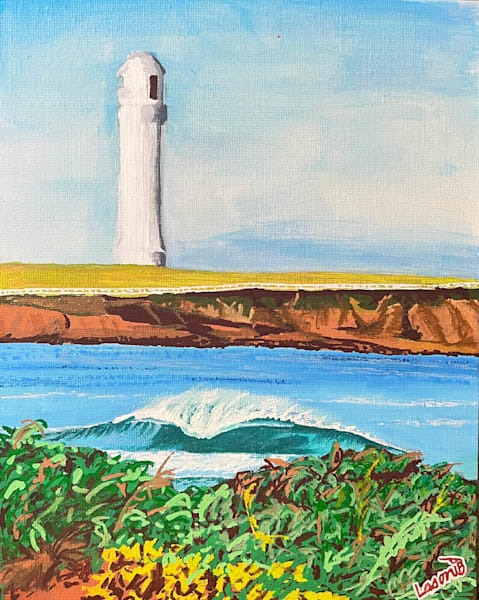 lighthouse barreling wave