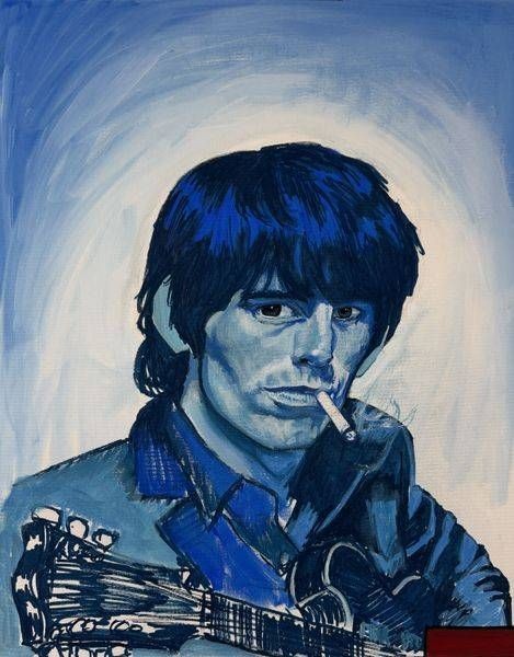 Keith Richards portrait from the Keef series by John Lasonio