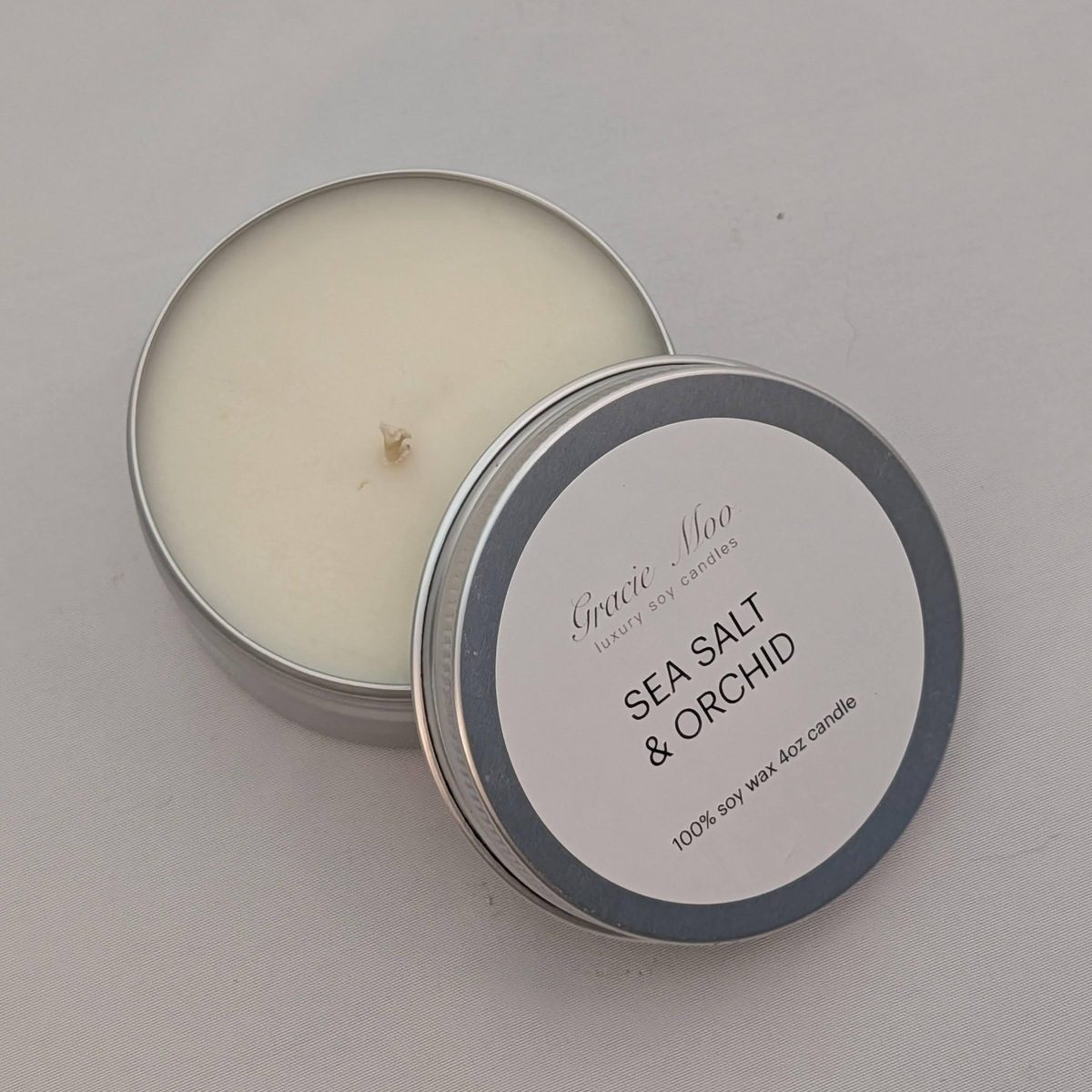 Sea Salt & Orchid 4 oz Travel Tin
