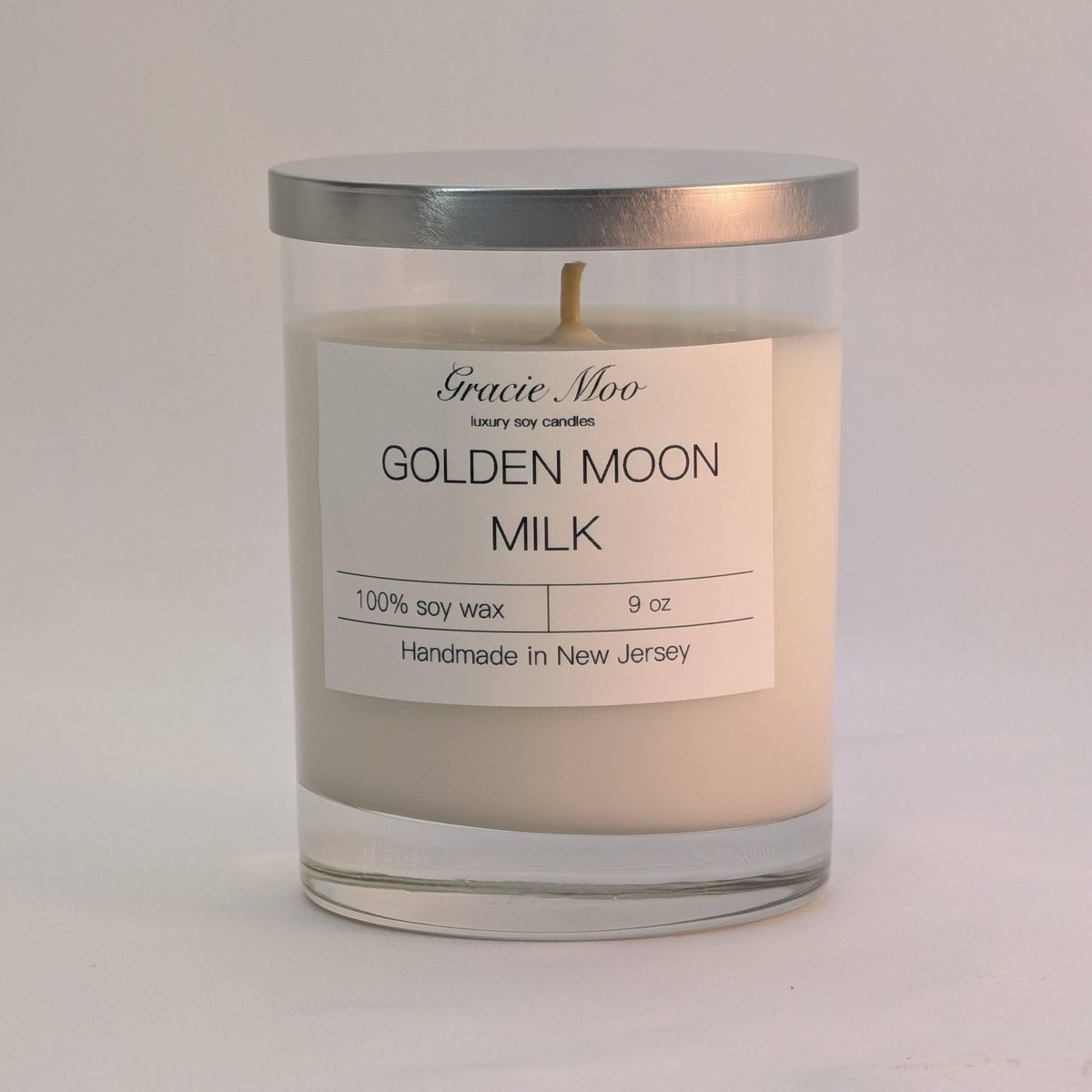 Golden Moon Milk Candle