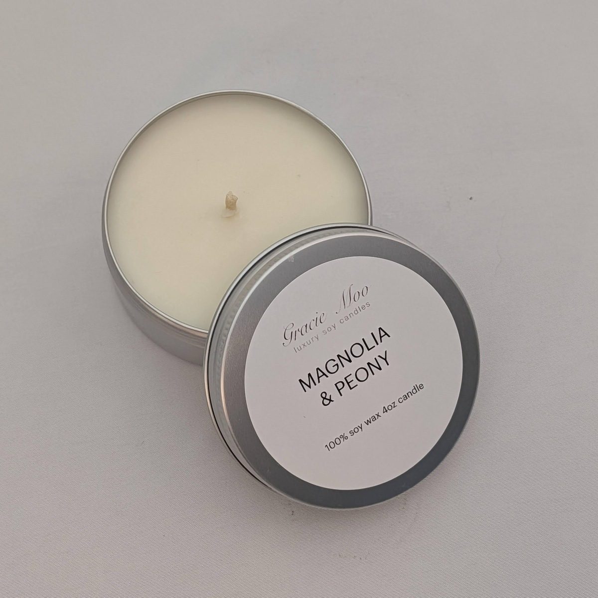 Magnolia Peony 4 oz Travel Tin