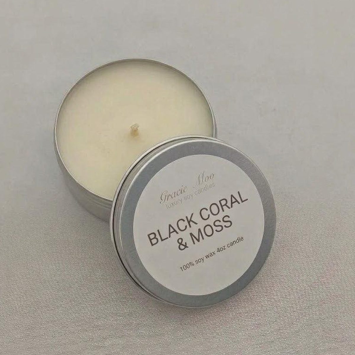 Black Coral & Moss 4 oz Travel Tin