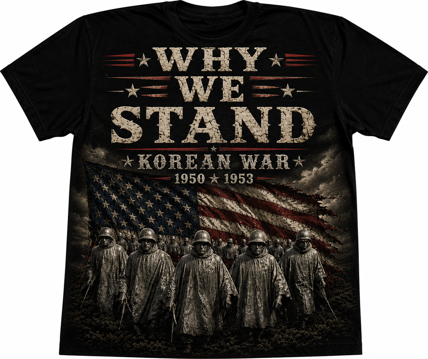 Why We Stand Korean War shirt design