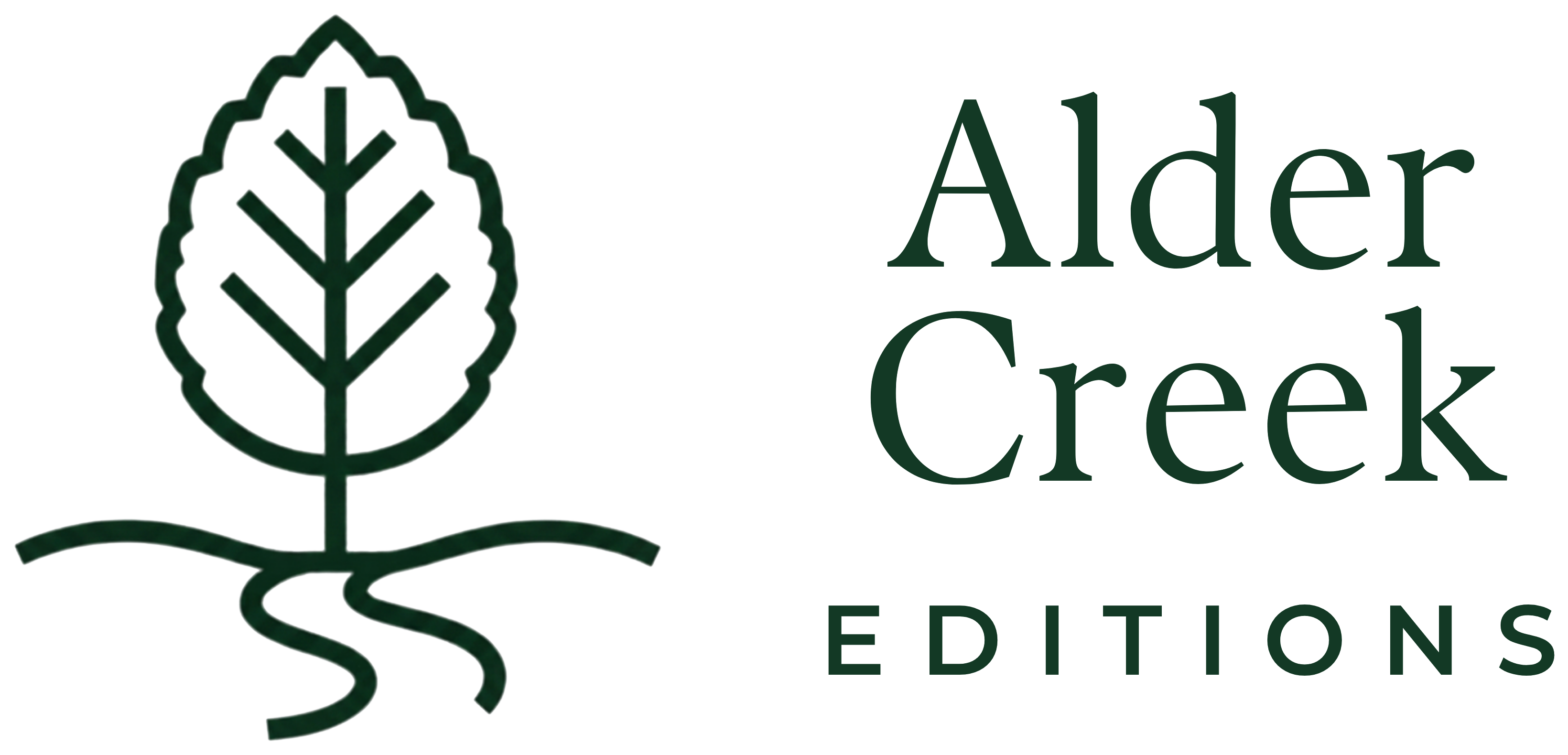 Alder Creek Editions logo on a transparent background