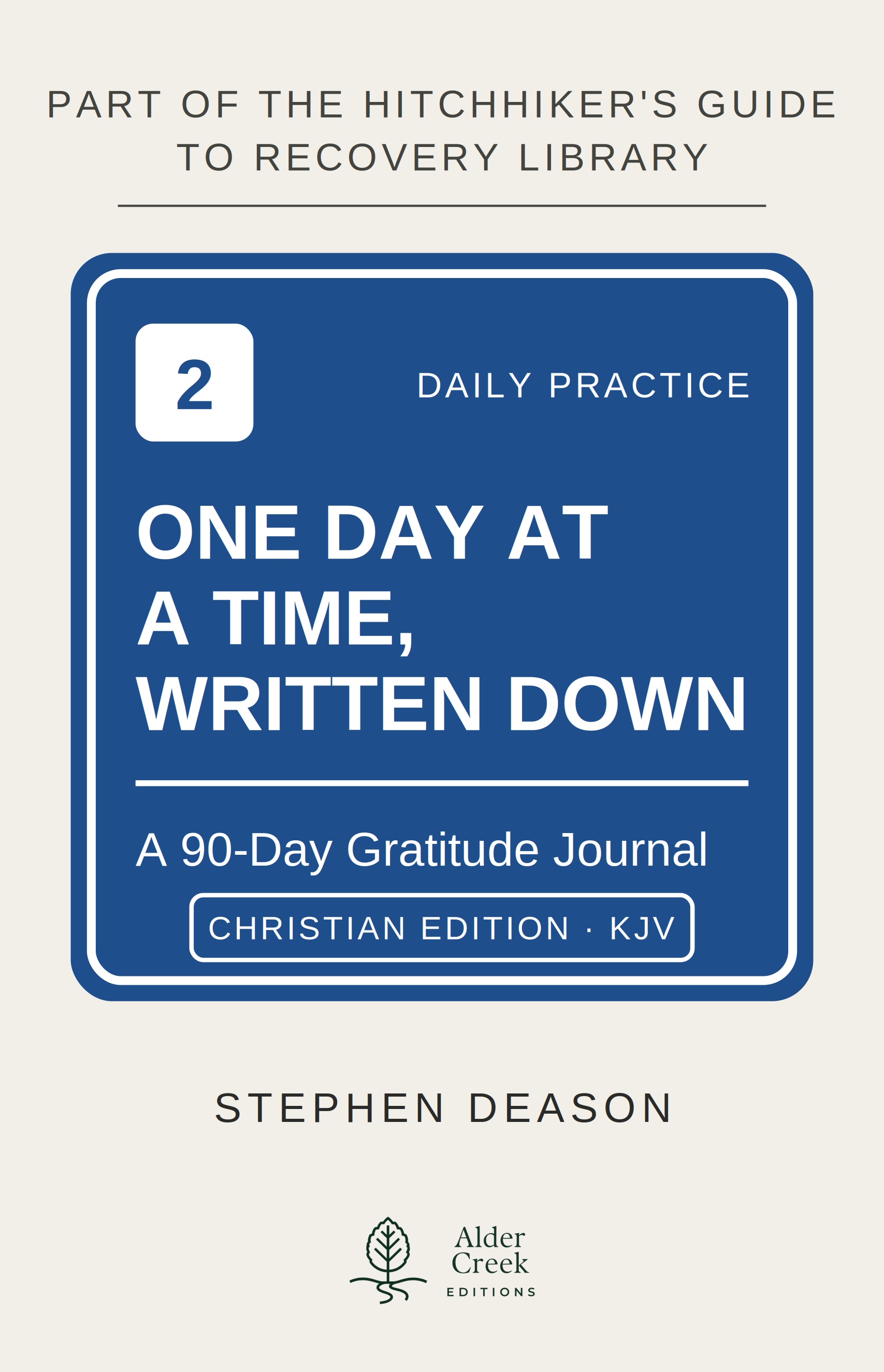 Cover of One Day at a Time, Written Down, Christian Edition · KJV
