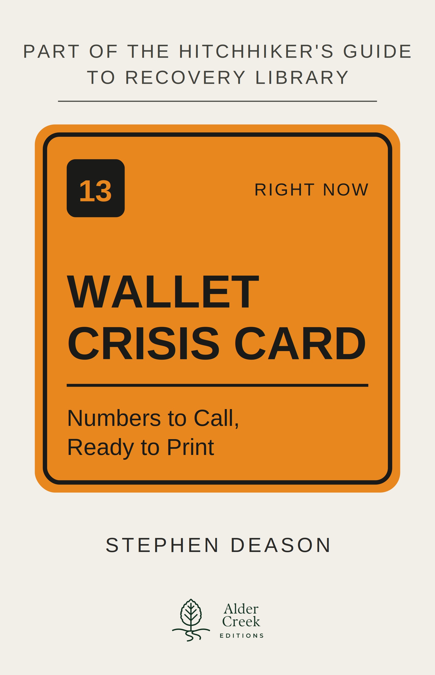 Cover of Wallet Crisis Card