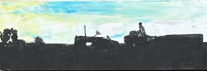 Almost Sunset, artwork by Cher Valentino