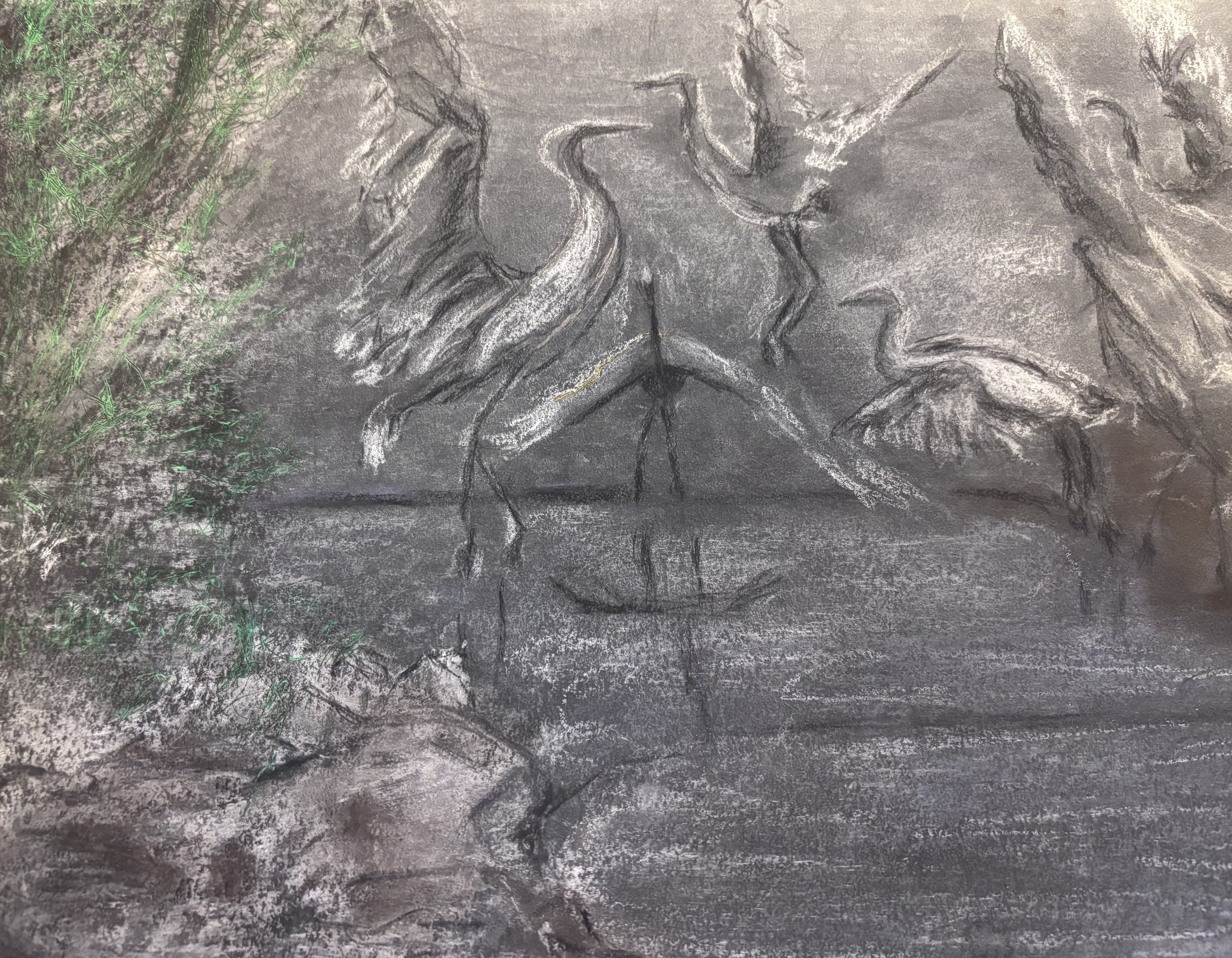 Birds in Flight, artwork by Cher Valentino