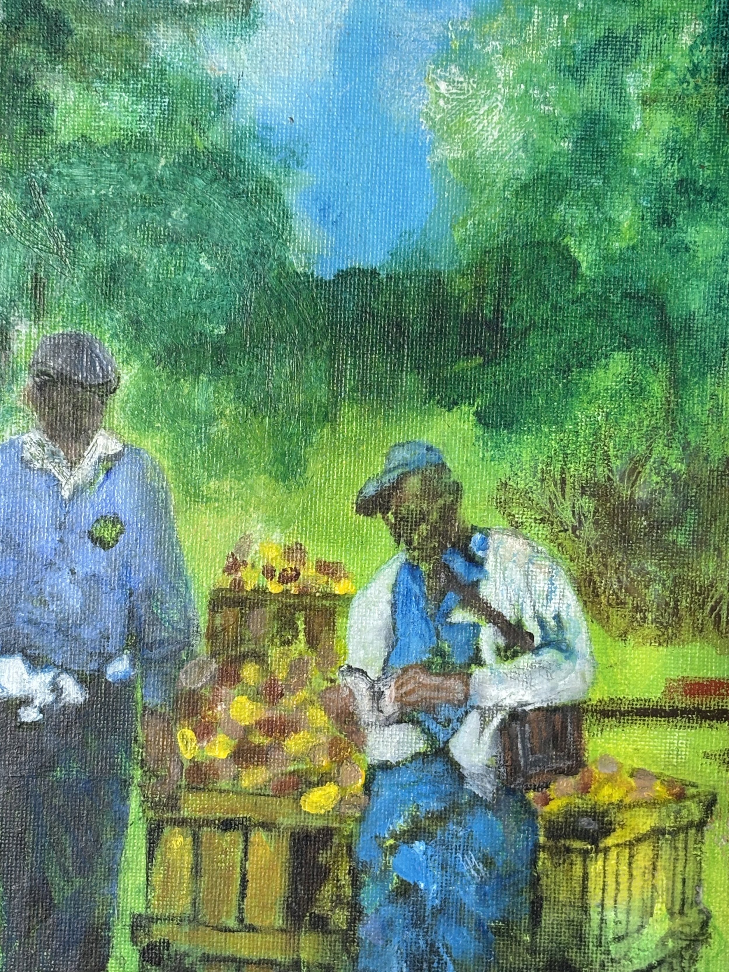 Counting Potatoes, artwork by Cher Valentino