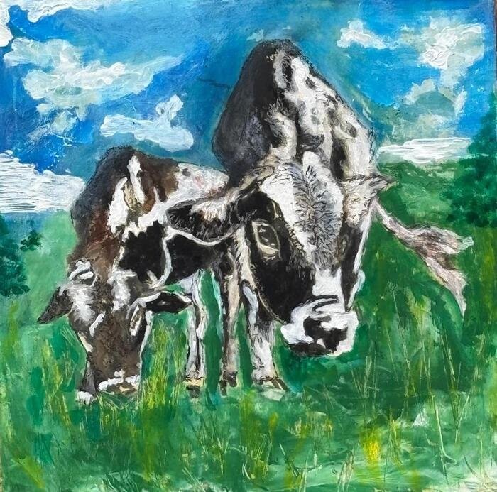 Grazing Fields, artwork by Cher Valentino