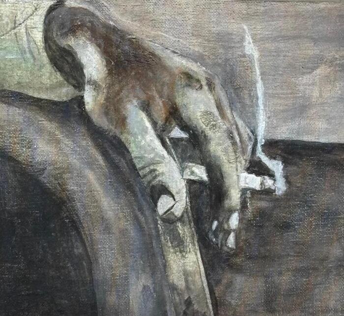 Smoking, artwork by Cher Valentino