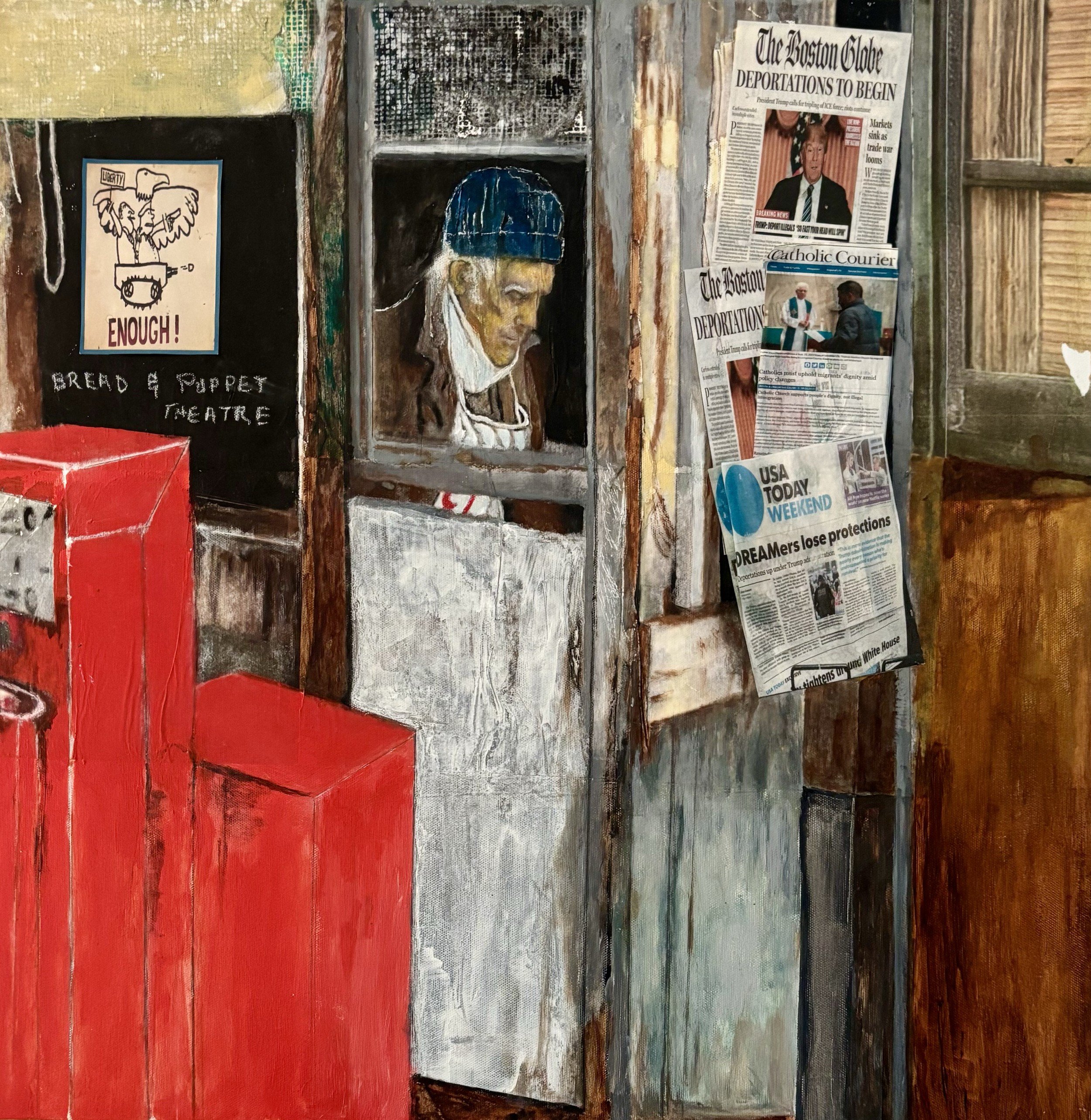 Newsstand, artwork by Cher Valentino