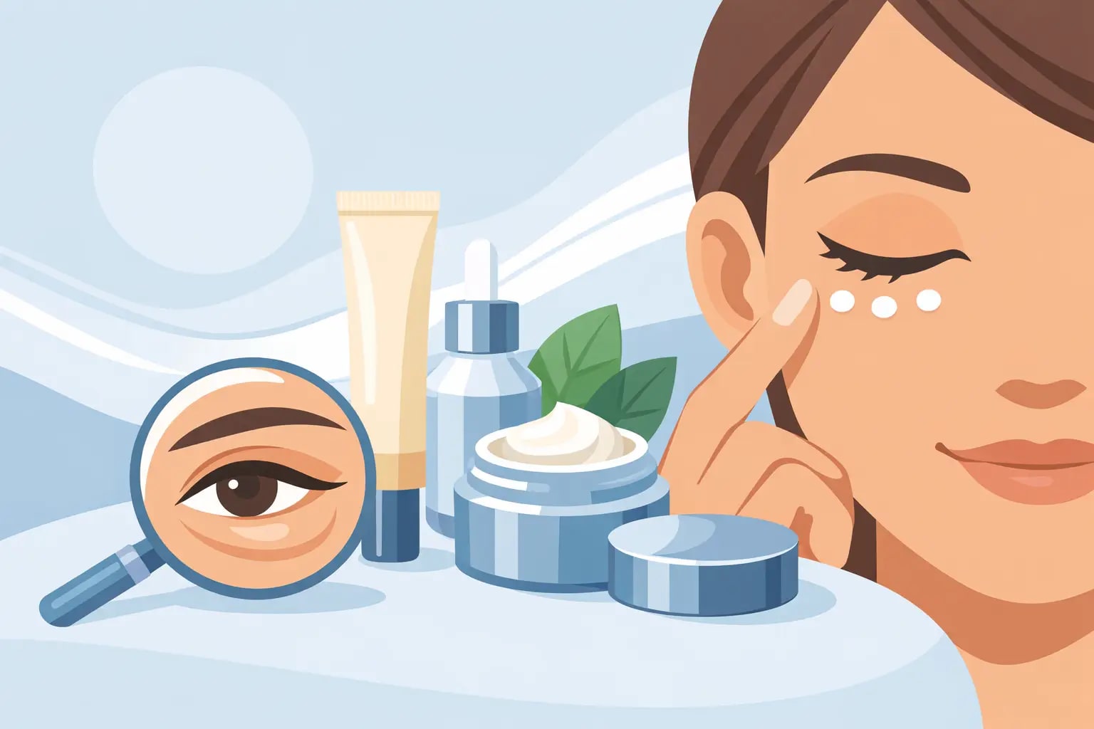 Editorial eye care image for How to Choose the Best Eye Cream for Puffiness