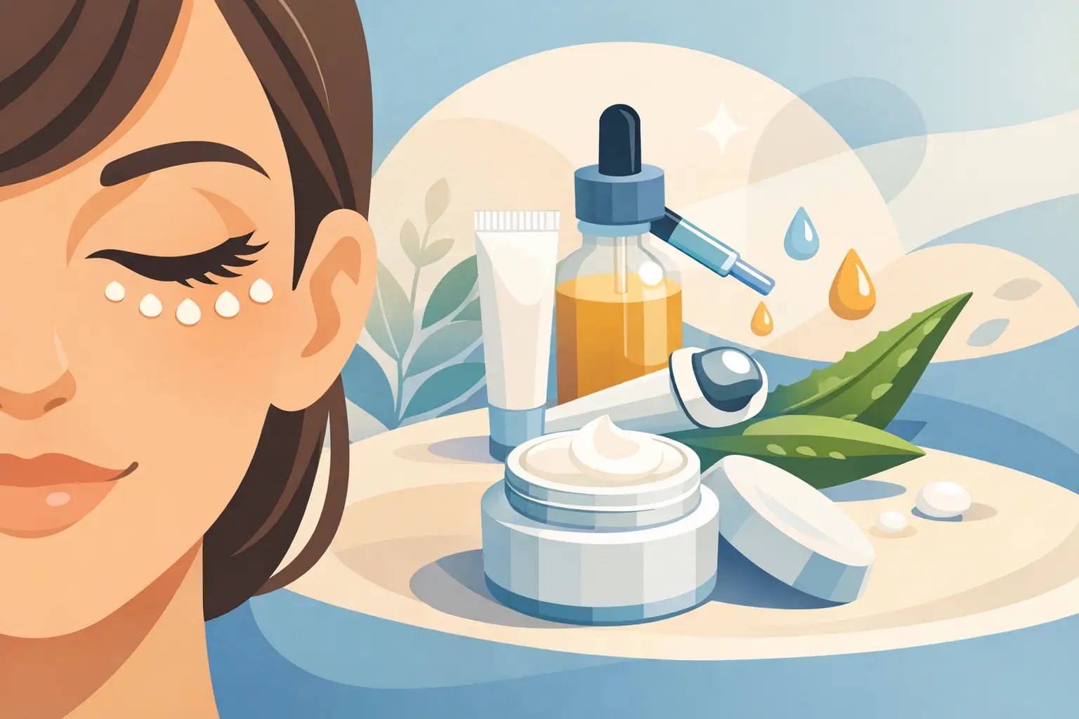 Editorial eye care image for Eye Cream for Dry Under Eyes: What Works?
